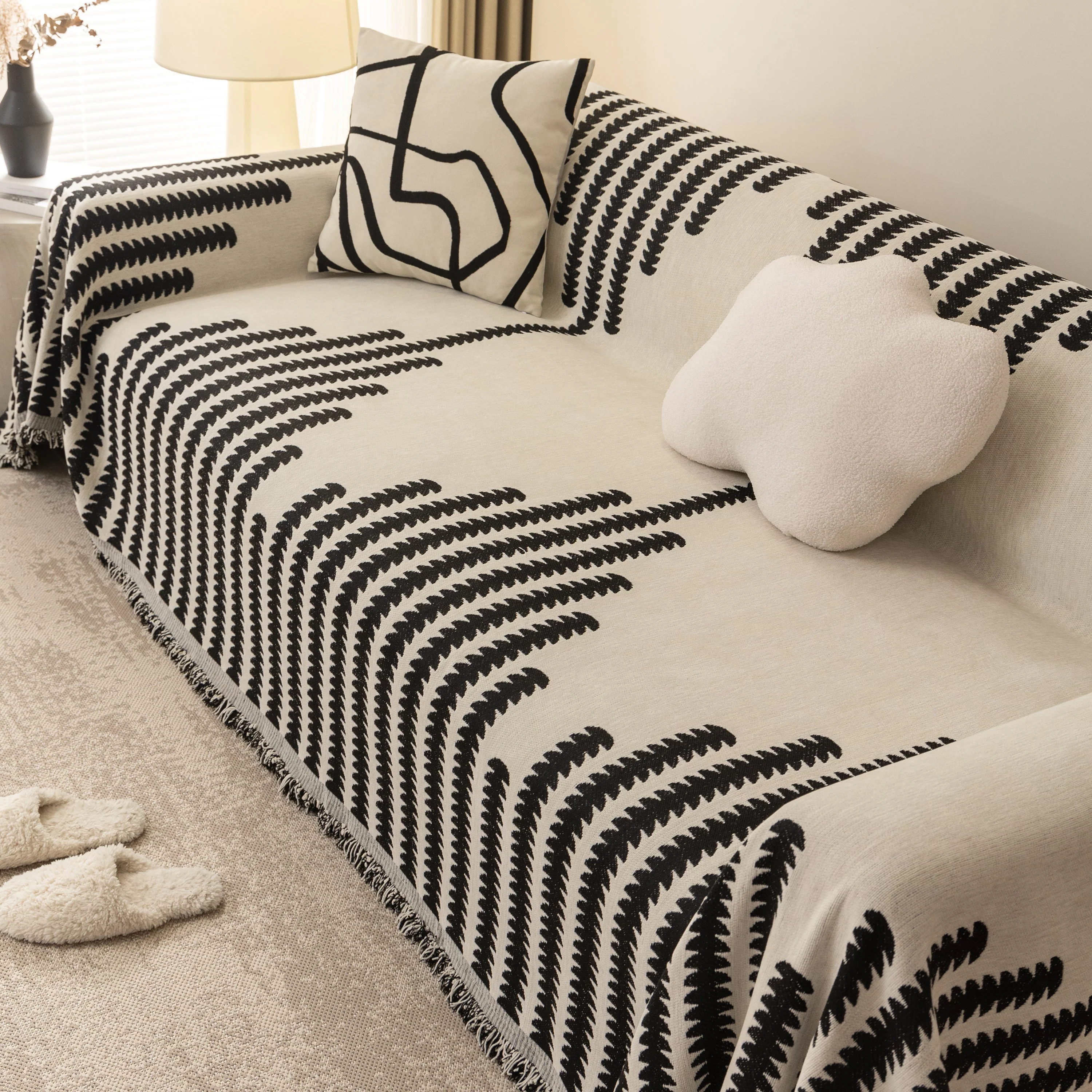Soft Cozy Chenille Couch Cover Throws for Sofas, Couch Cover Blankets, Corner Sectional Couch Covers - Image 29