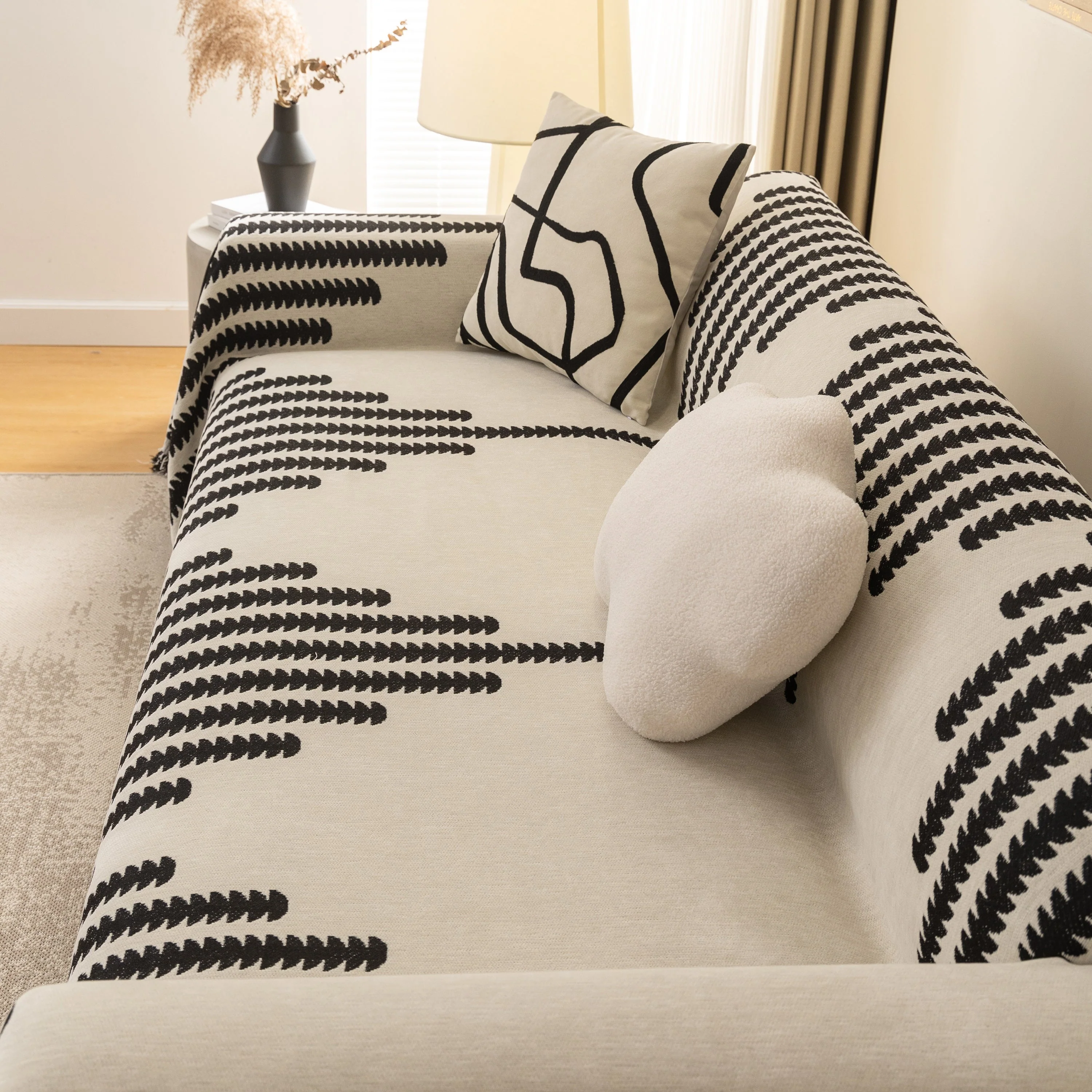Soft Cozy Chenille Couch Cover Throws for Sofas, Couch Cover Blankets, Corner Sectional Couch Covers - Image 30