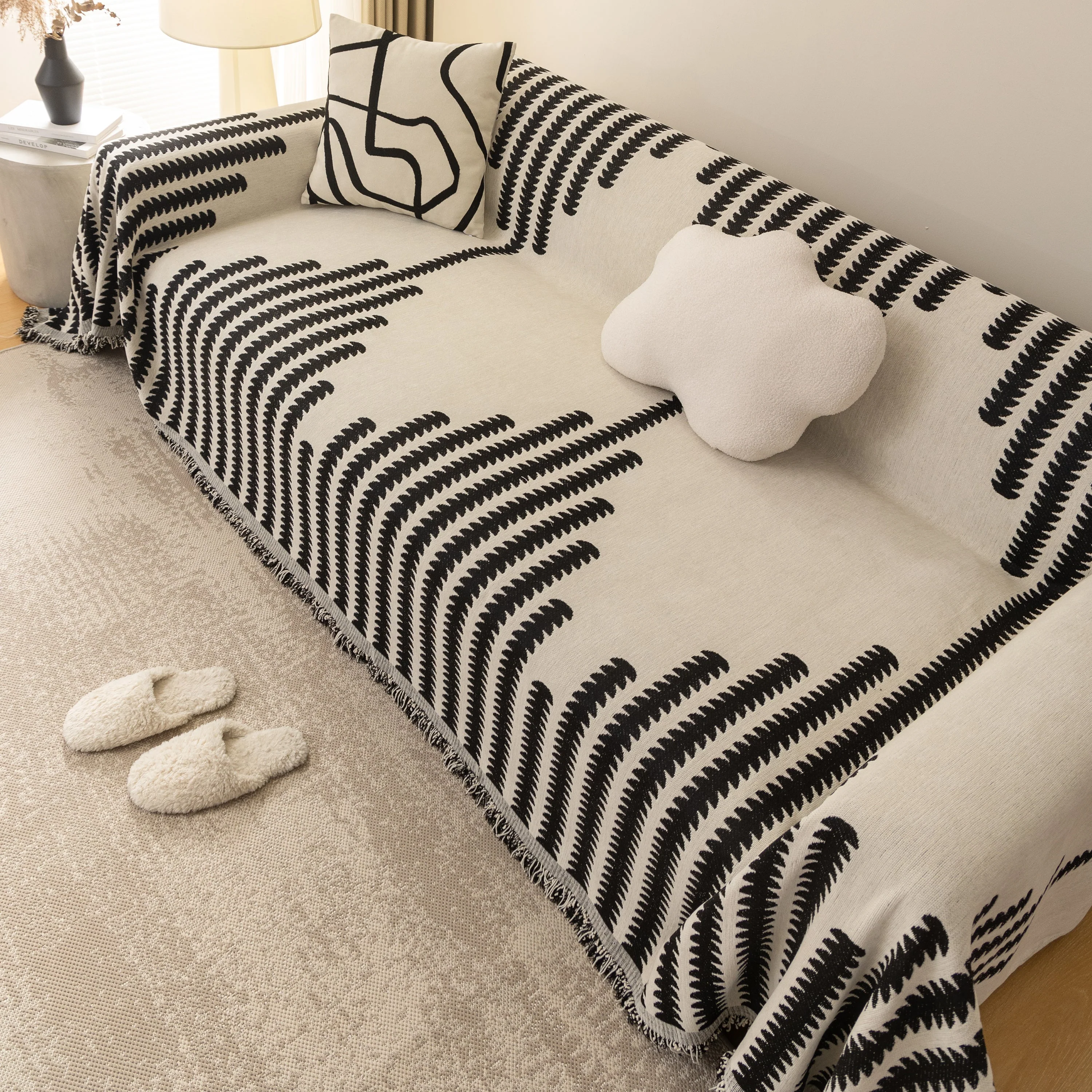 Soft Cozy Chenille Couch Cover Throws for Sofas, Couch Cover Blankets, Corner Sectional Couch Covers - Image 31