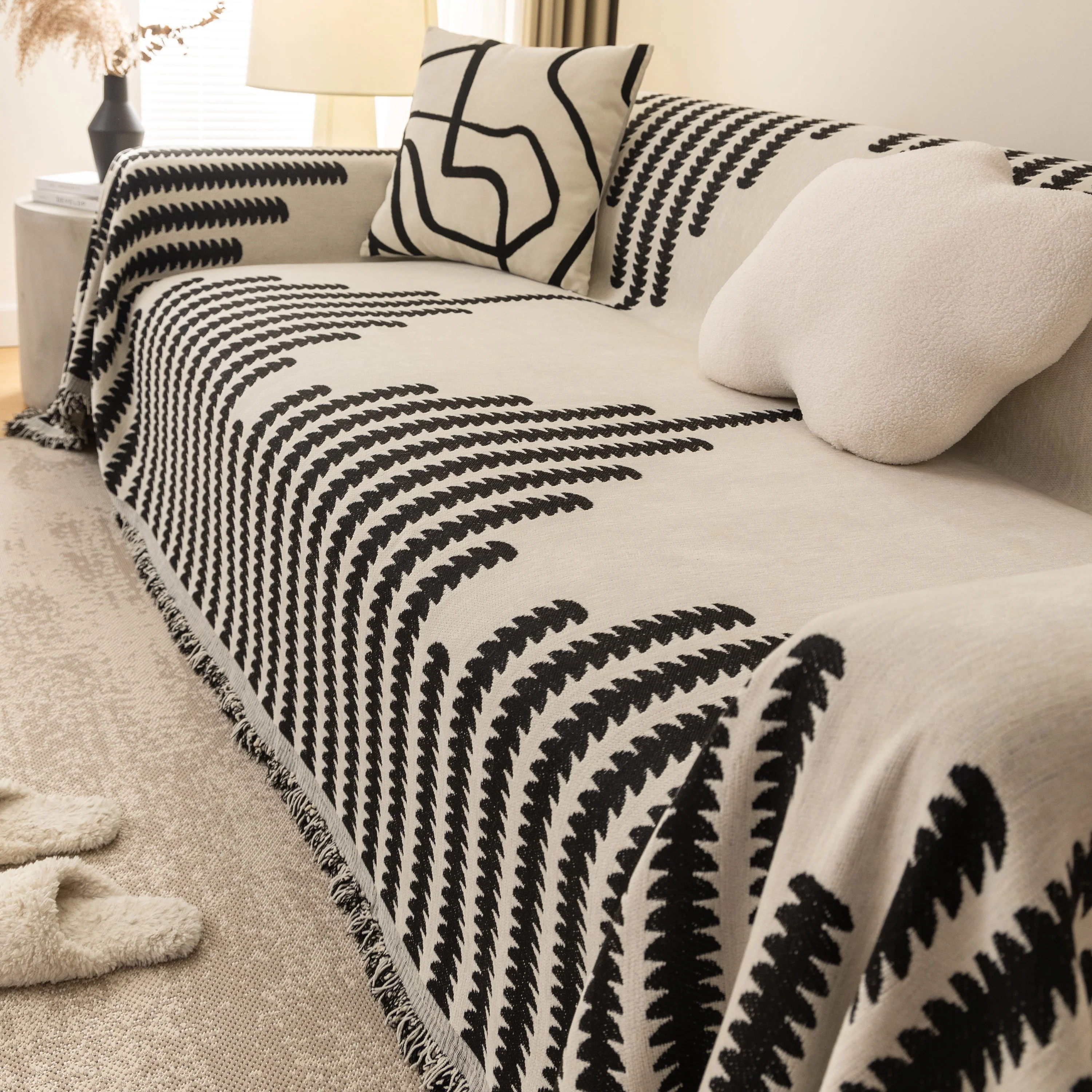 Soft Cozy Chenille Couch Cover Throws for Sofas, Couch Cover Blankets, Corner Sectional Couch Covers - Image 32