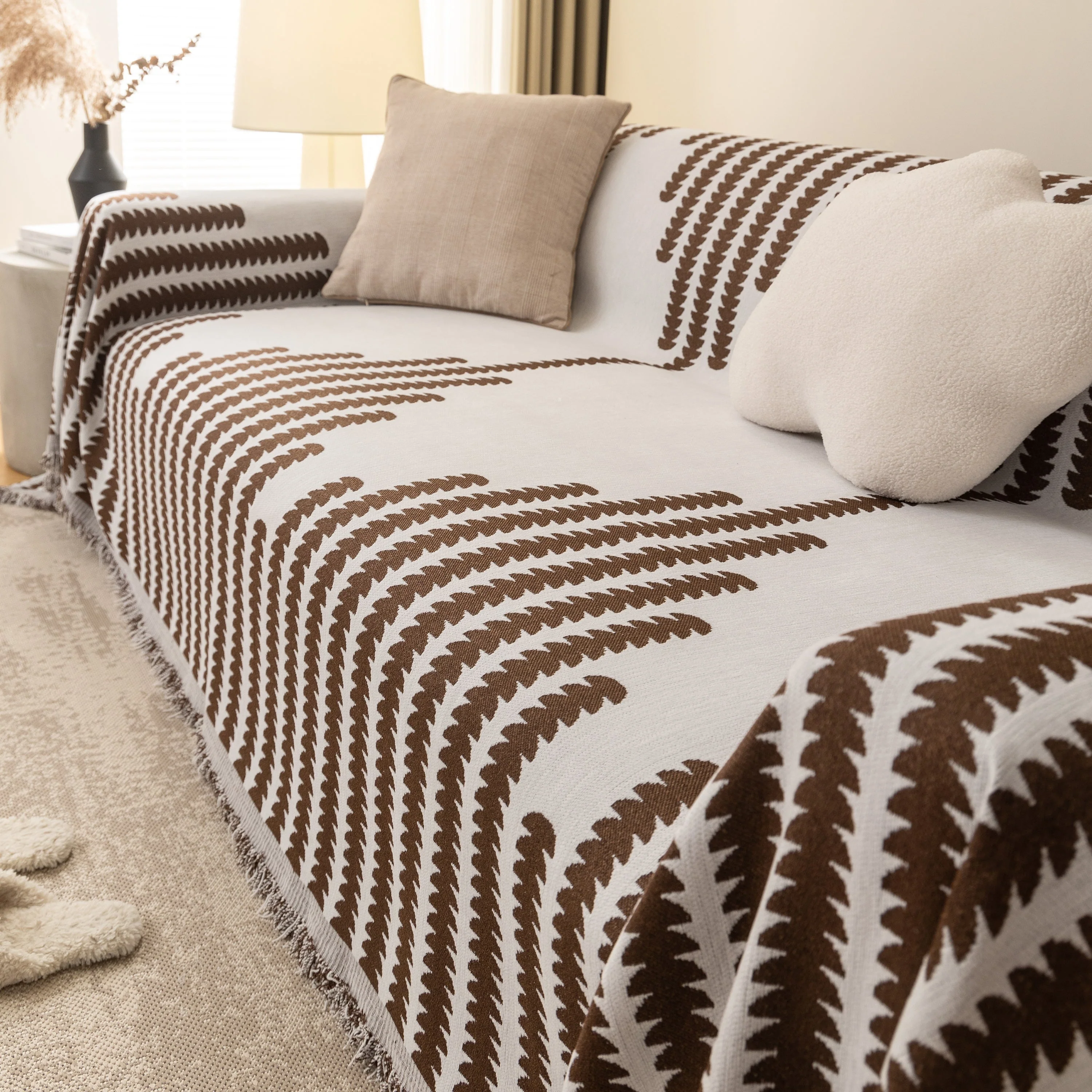 Soft Cozy Chenille Couch Cover Throws for Sofas, Couch Cover Blankets, Corner Sectional Couch Covers - Image 5
