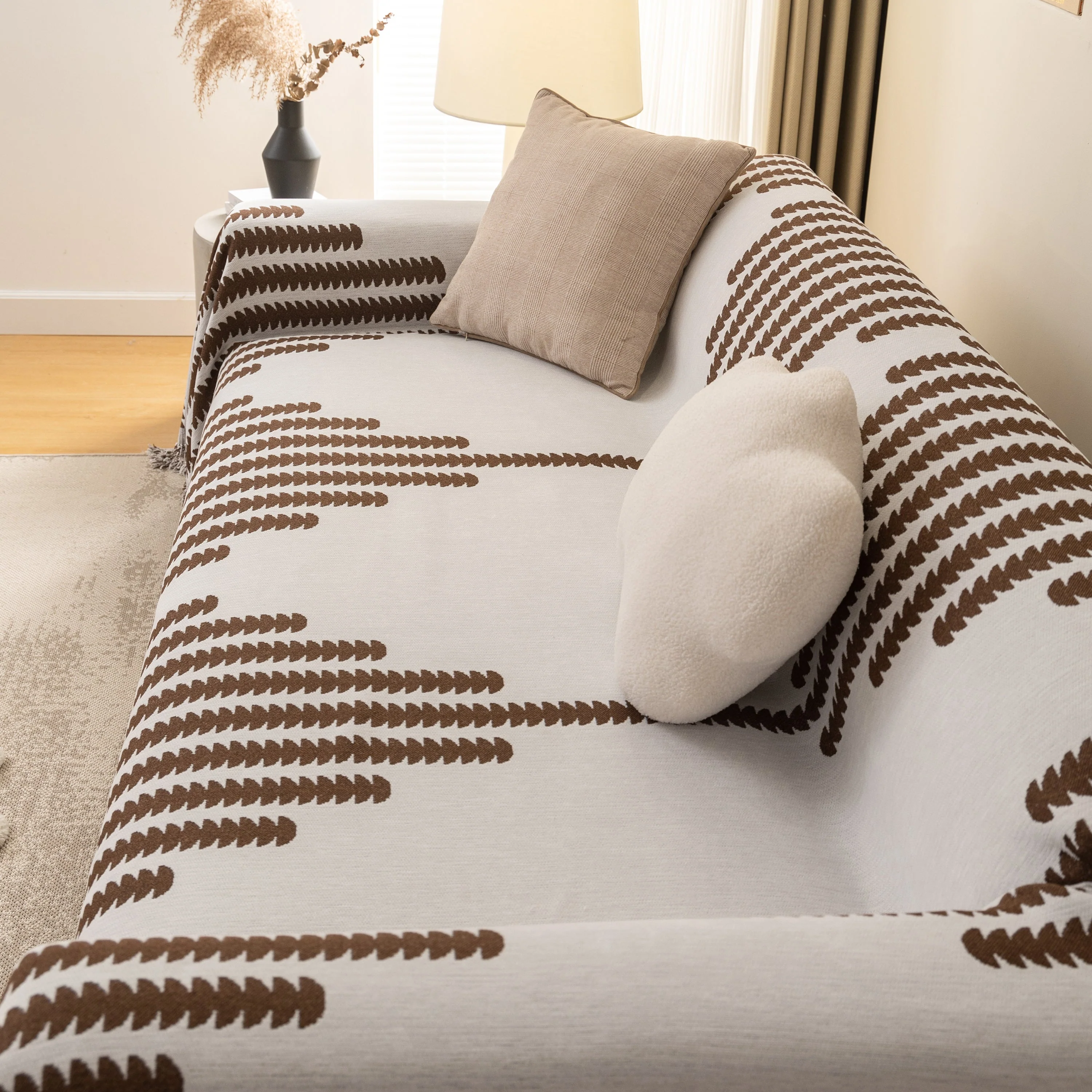 Soft Cozy Chenille Couch Cover Throws for Sofas, Couch Cover Blankets, Corner Sectional Couch Covers - Image 6