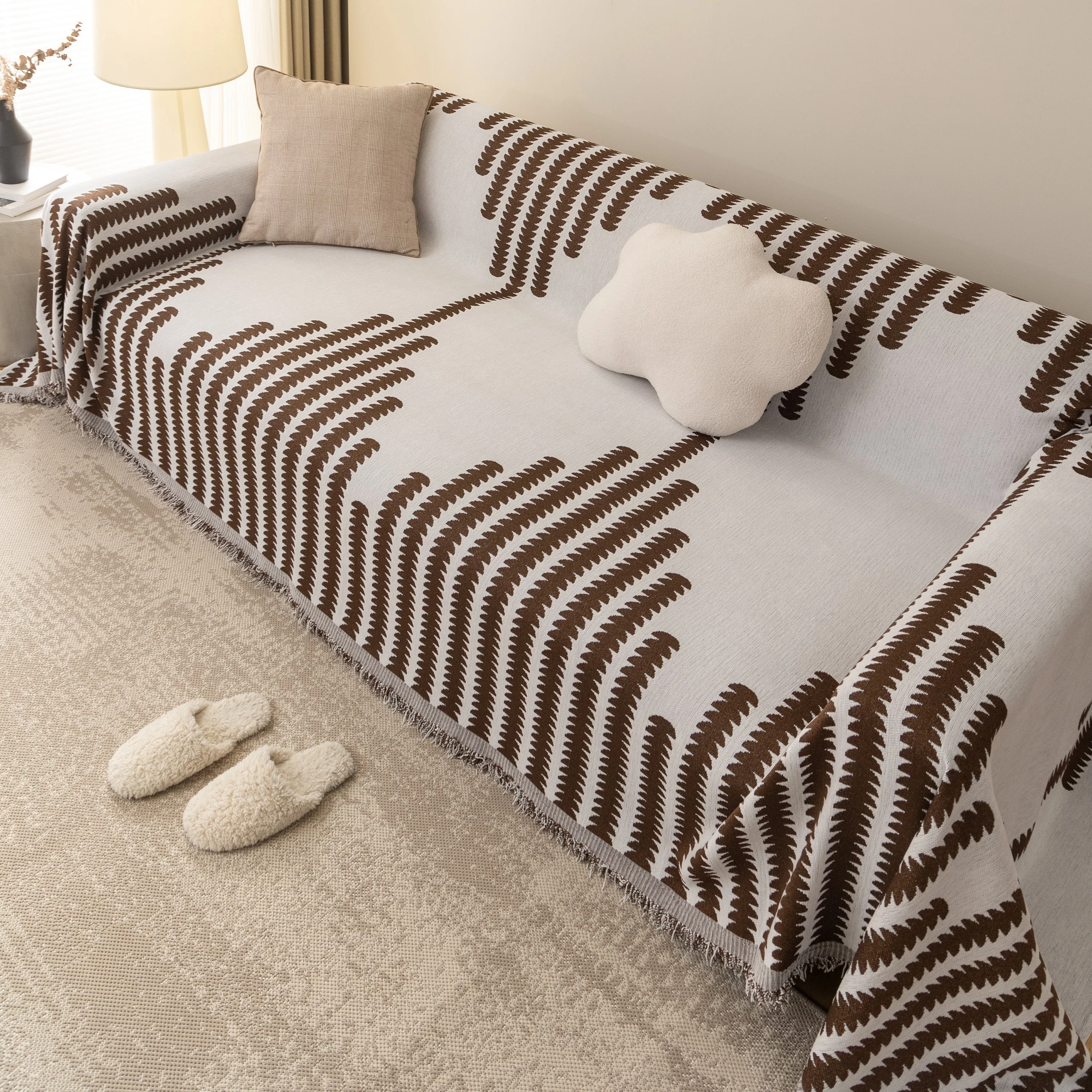 Soft Cozy Chenille Couch Cover Throws for Sofas, Couch Cover Blankets, Corner Sectional Couch Covers - Image 8