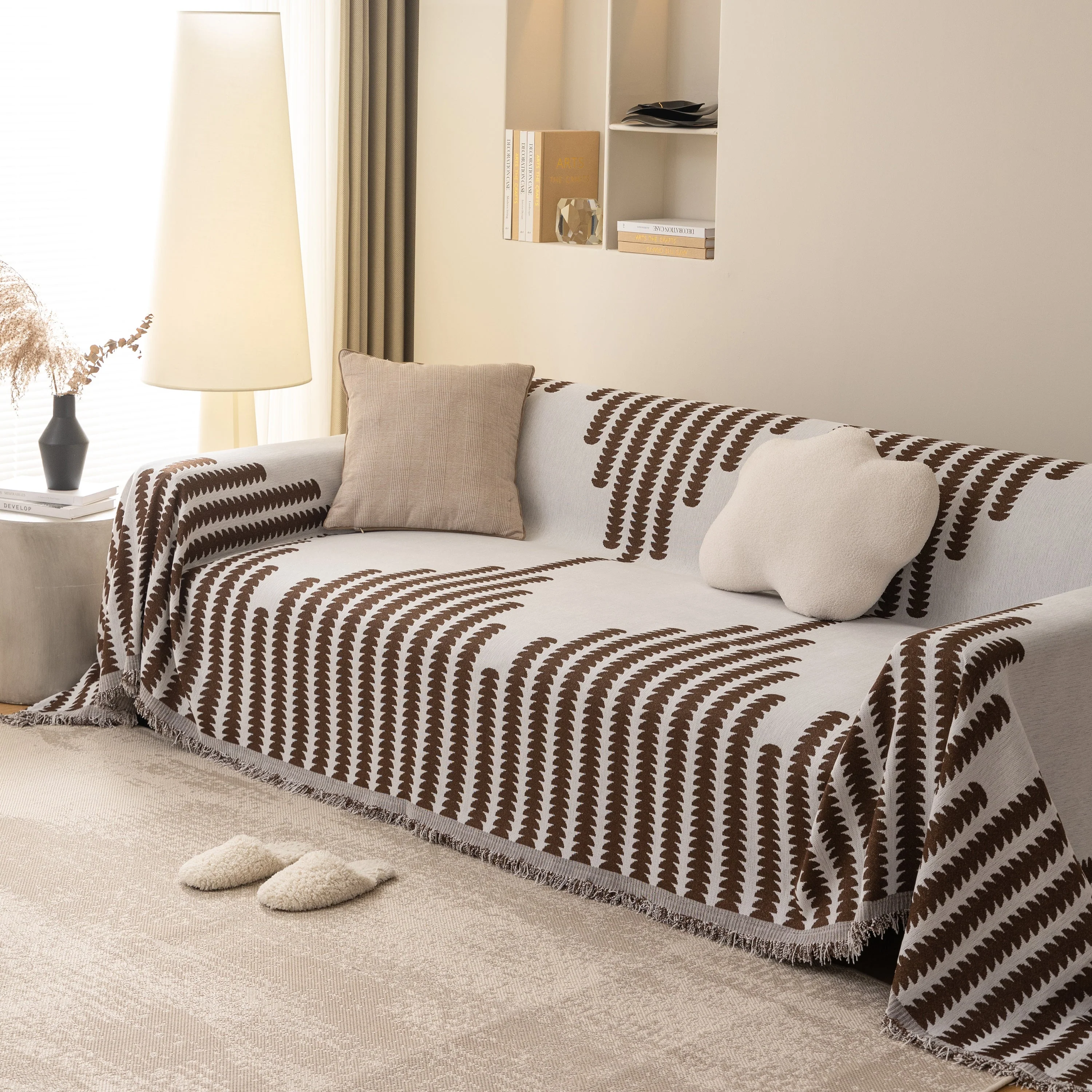 Soft Cozy Chenille Couch Cover Throws for Sofas, Couch Cover Blankets, Corner Sectional Couch Covers - Image 9