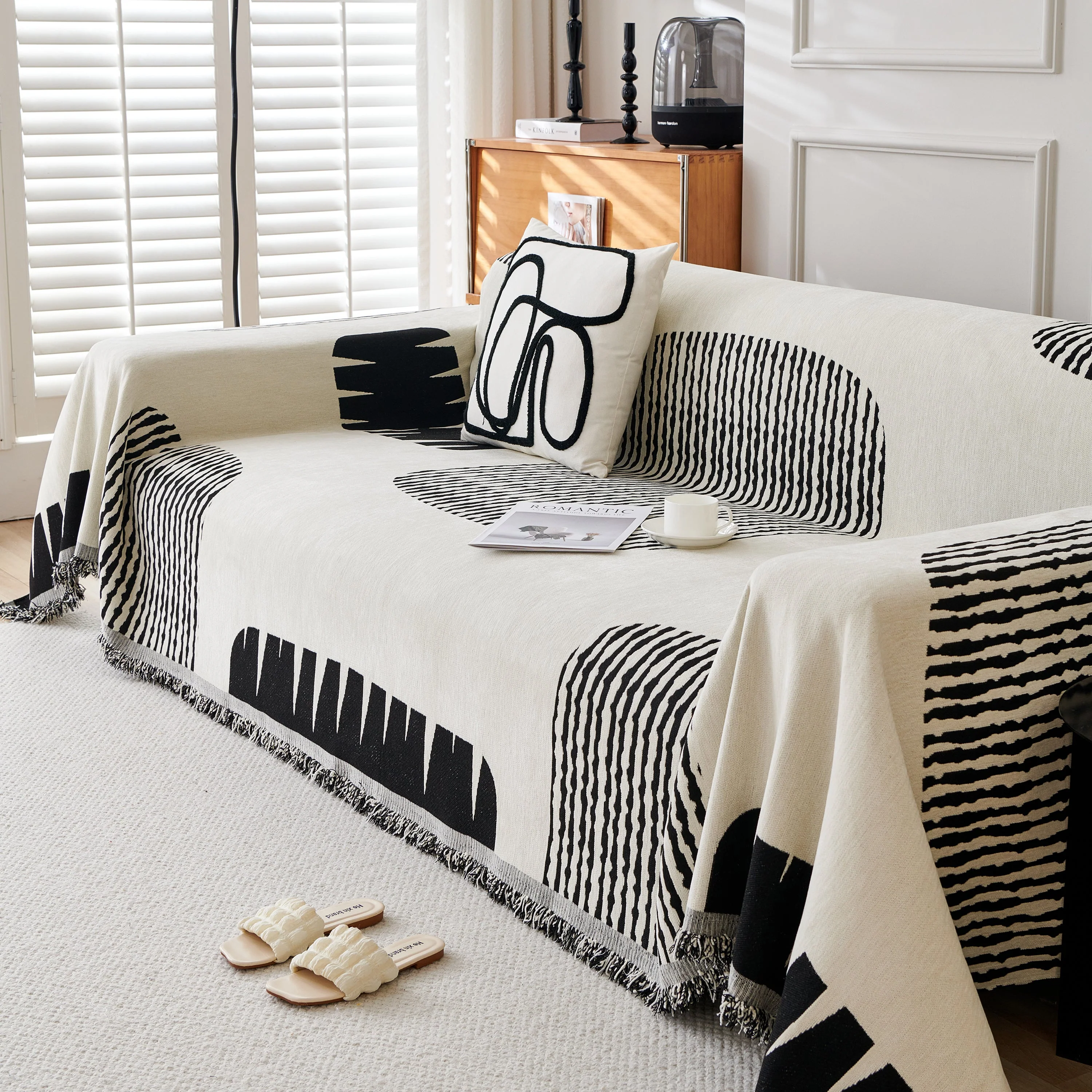 Soft Cozy Chenille Sofa Throw Blanket and Sectional Seat Covers, Scratch Resistant Sofa Couch Covers - Image 12
