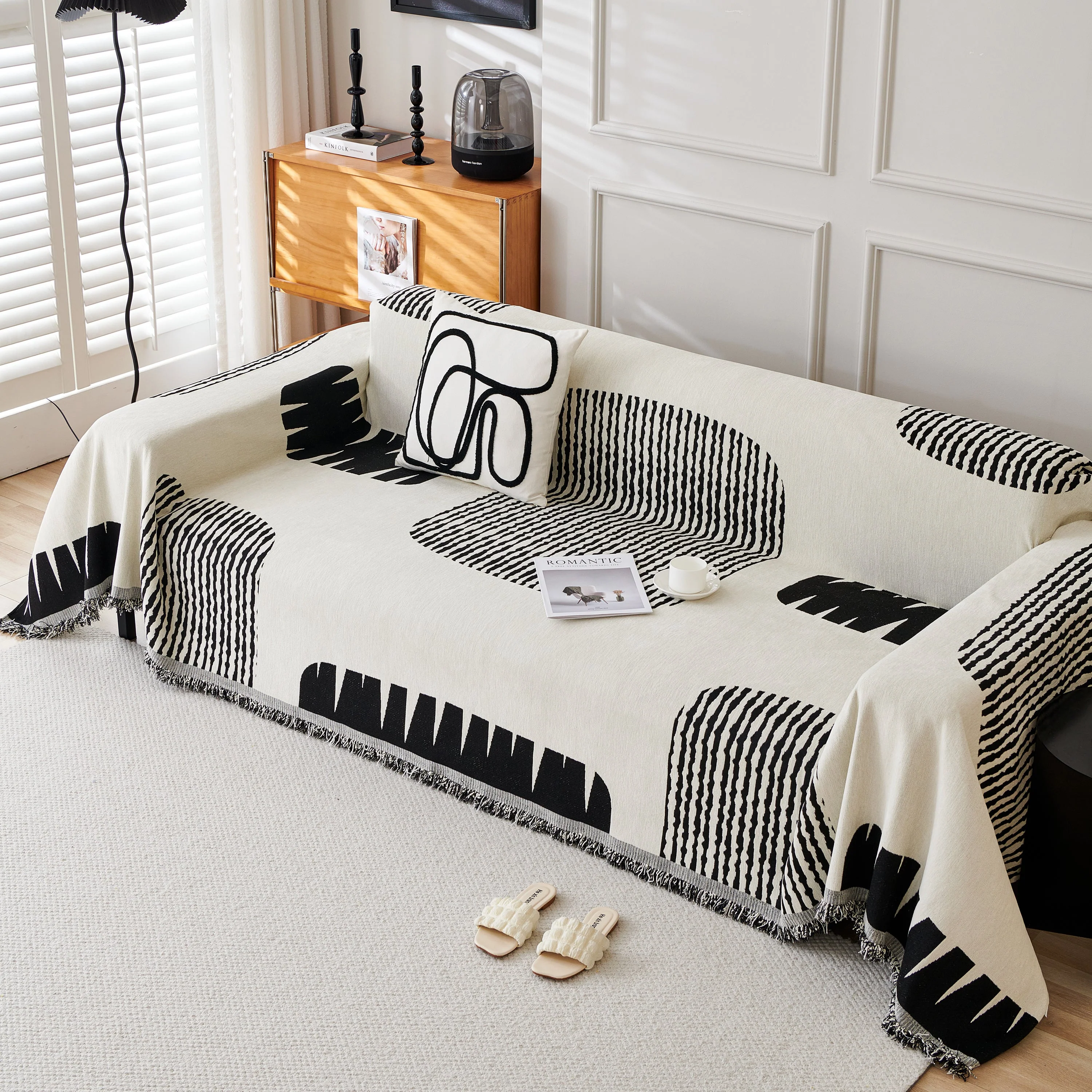 Soft Cozy Chenille Sofa Throw Blanket and Sectional Seat Covers, Scratch Resistant Sofa Couch Covers - Image 80