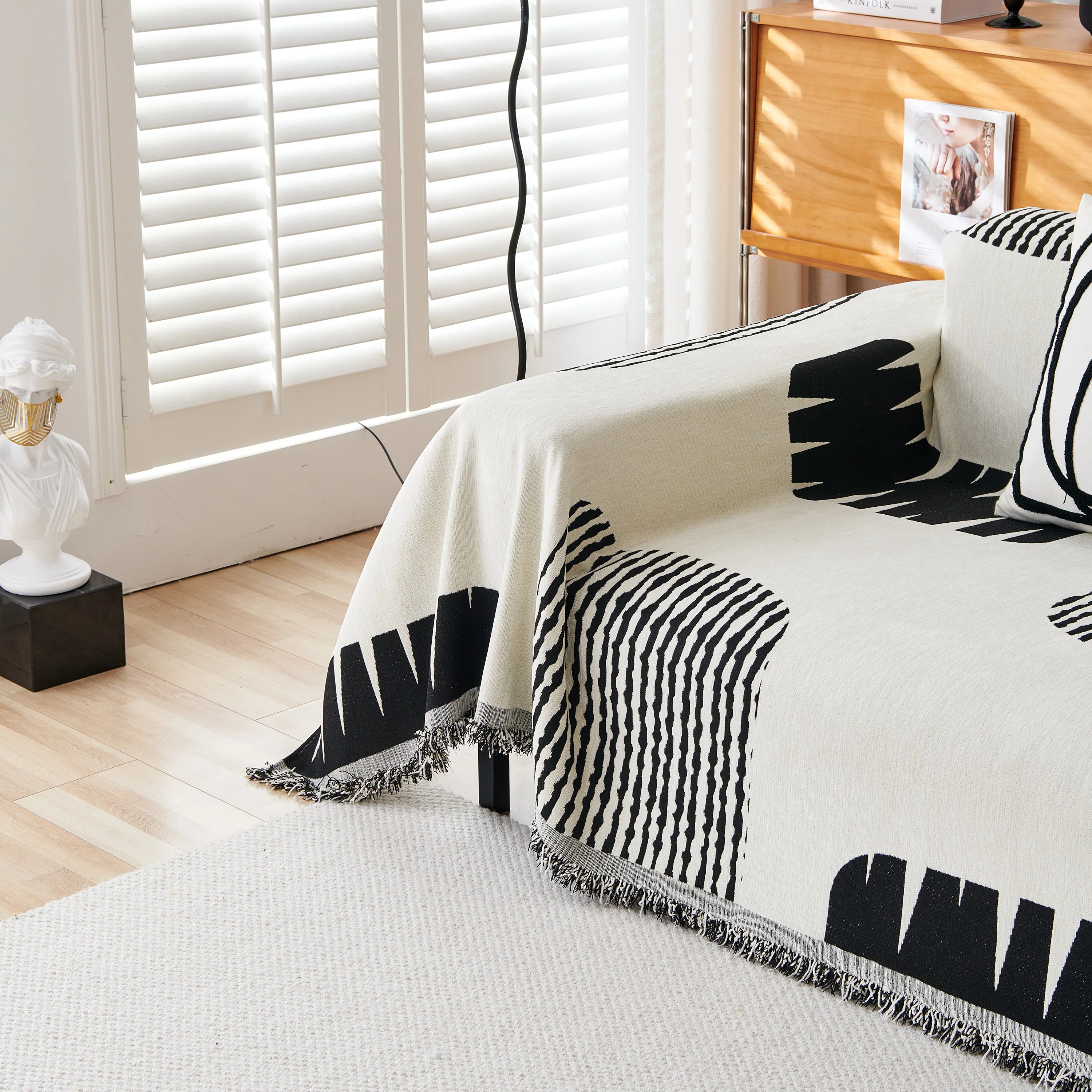 Soft Cozy Chenille Sofa Throw Blanket and Sectional Seat Covers, Scratch Resistant Sofa Couch Covers - Image 83