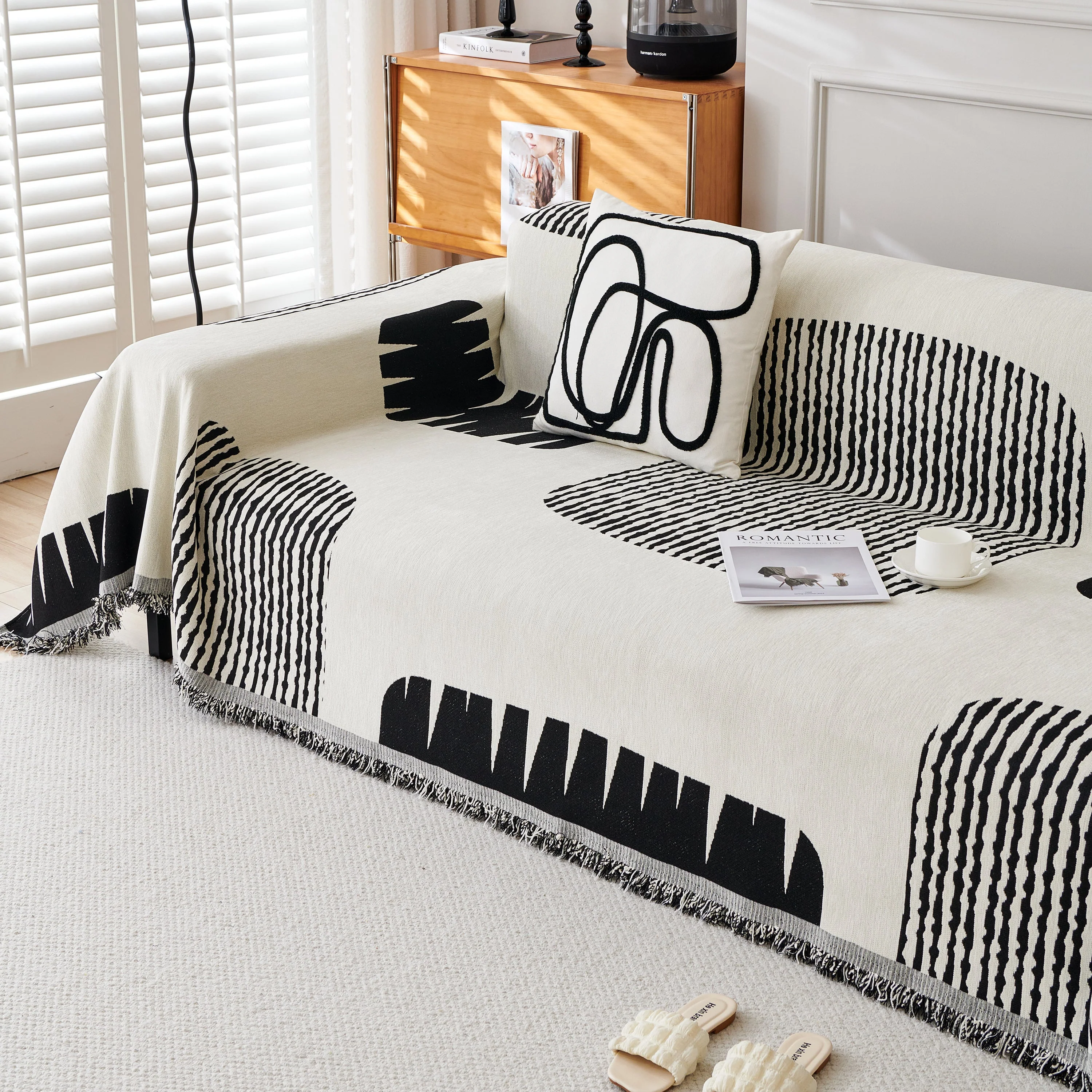Soft Cozy Chenille Sofa Throw Blanket and Sectional Seat Covers, Scratch Resistant Sofa Couch Covers - Image 84