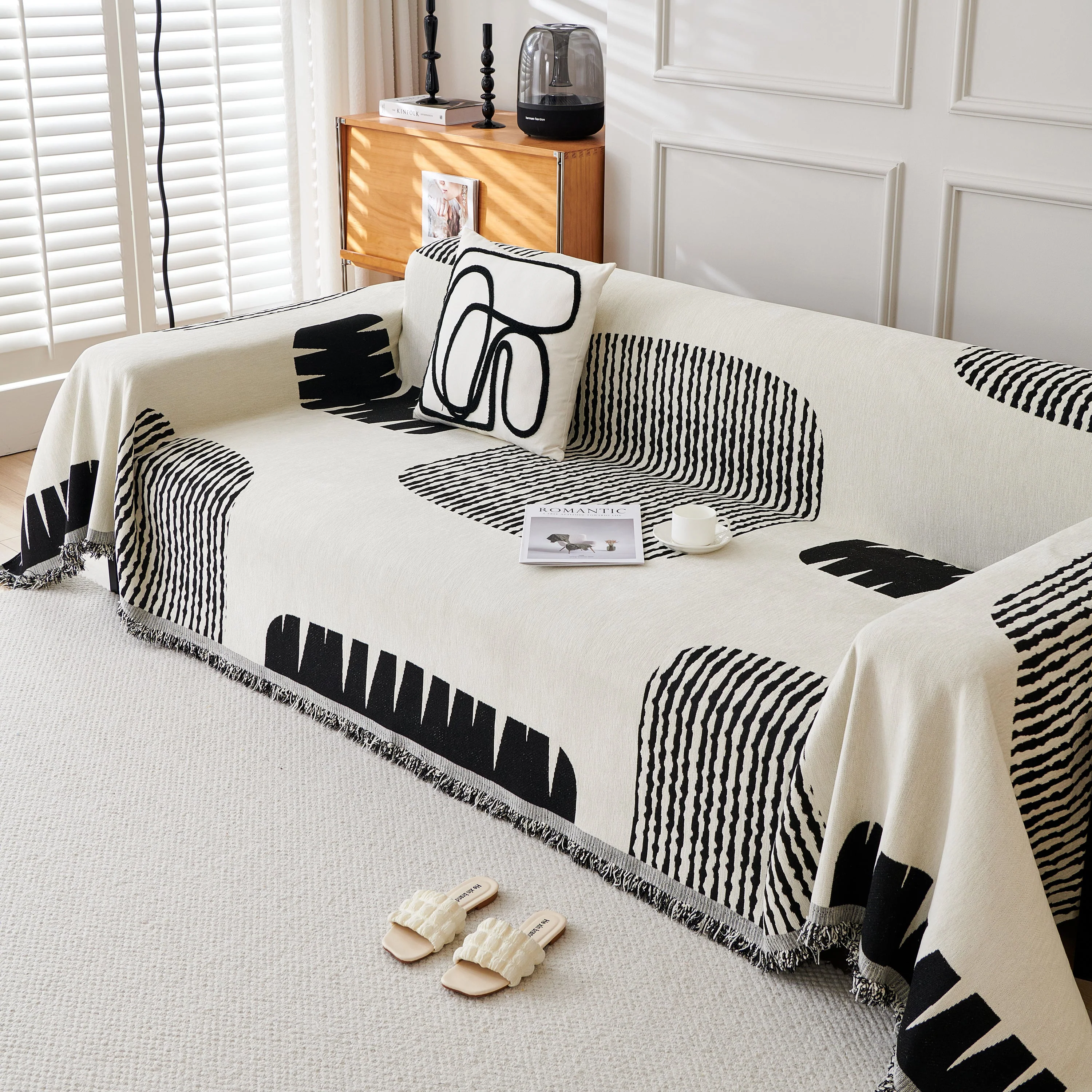 Soft Cozy Chenille Sofa Throw Blanket and Sectional Seat Covers, Scratch Resistant Sofa Couch Covers - Image 85