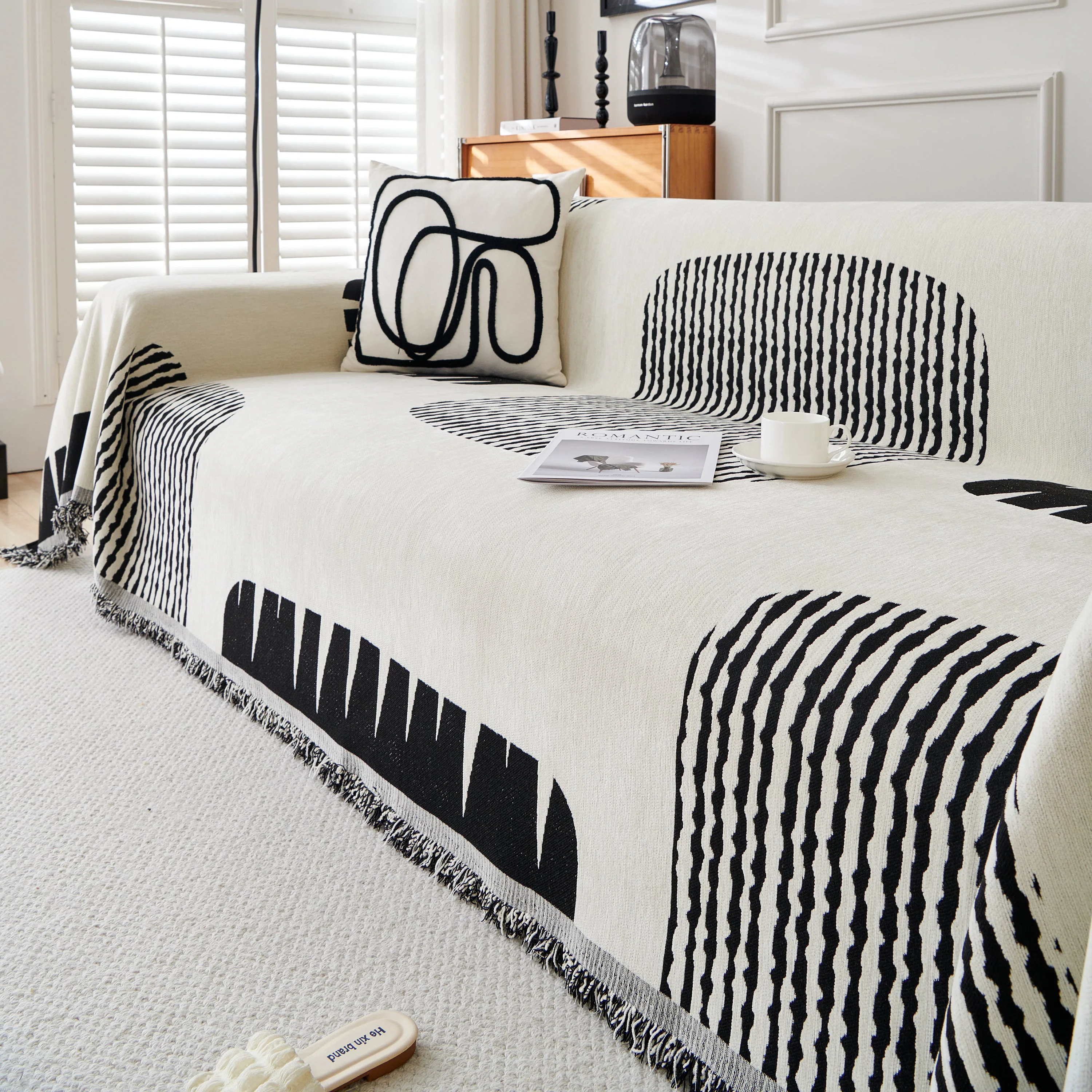 Soft Cozy Chenille Sofa Throw Blanket and Sectional Seat Covers, Scratch Resistant Sofa Couch Covers - Image 91