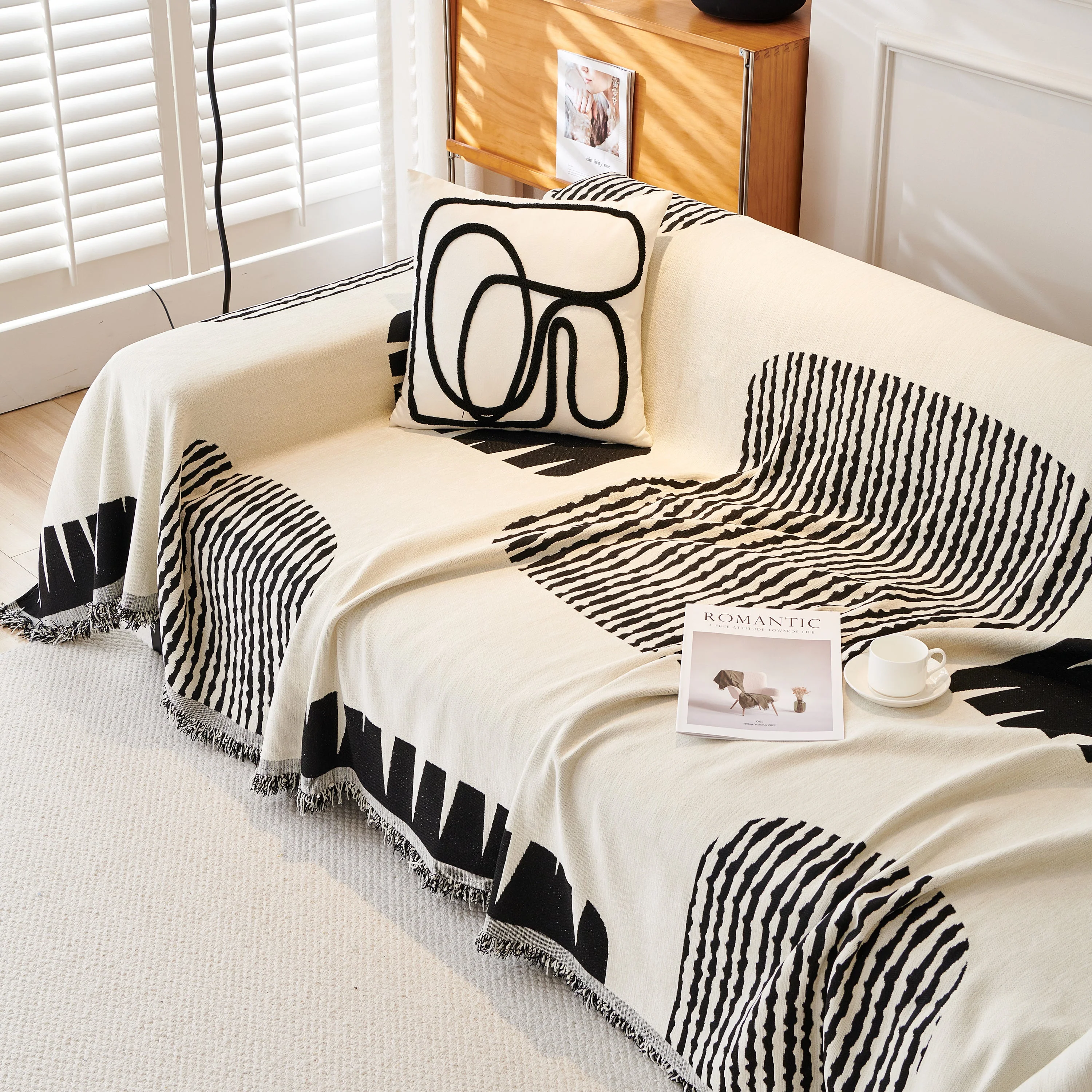 Soft Cozy Chenille Sofa Throw Blanket and Sectional Seat Covers, Scratch Resistant Sofa Couch Covers - Image 97