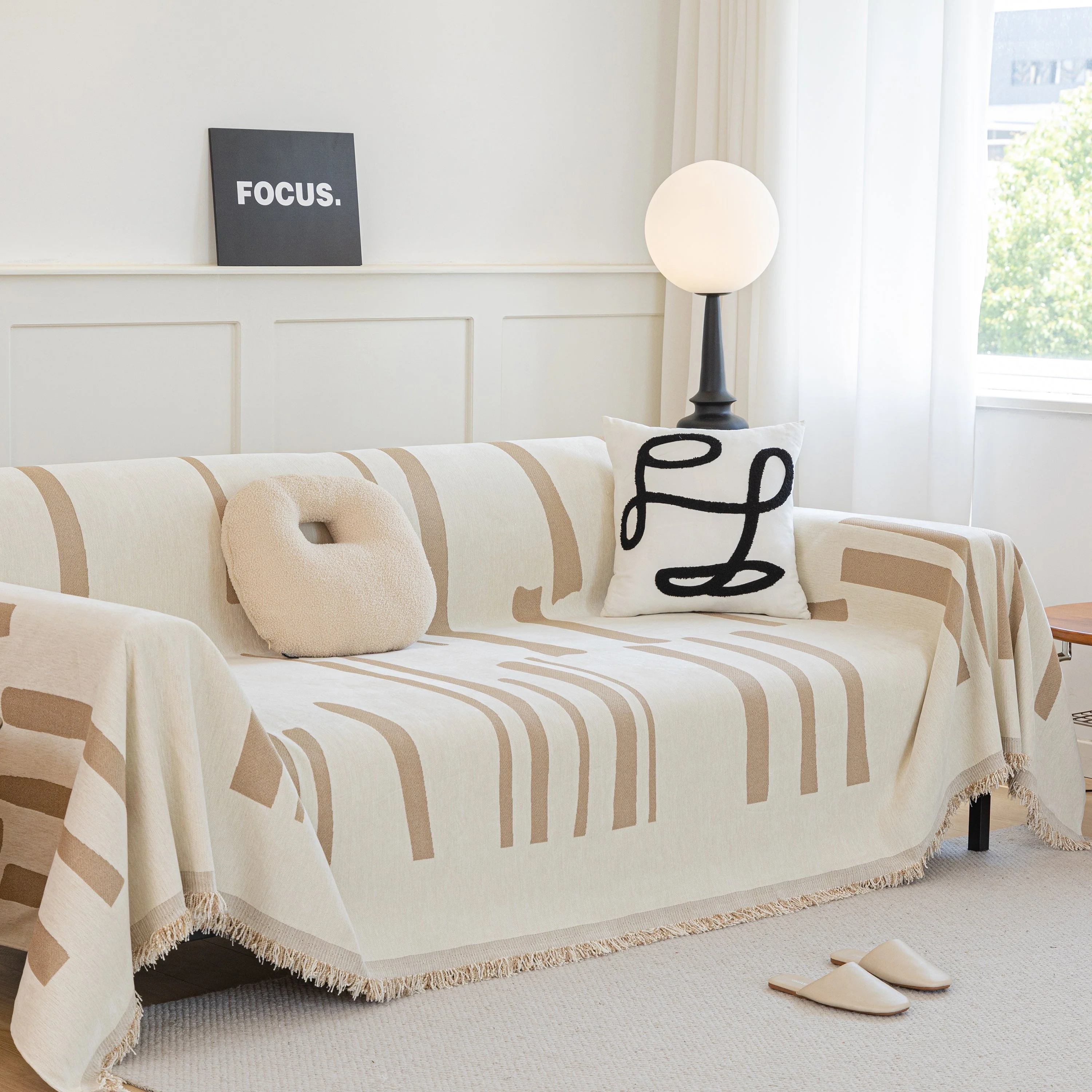 Soft Cozy Chenille Throw Cover for Couch with Tassel Accents, Dustproof Soft Throws for Sofa - Image 52