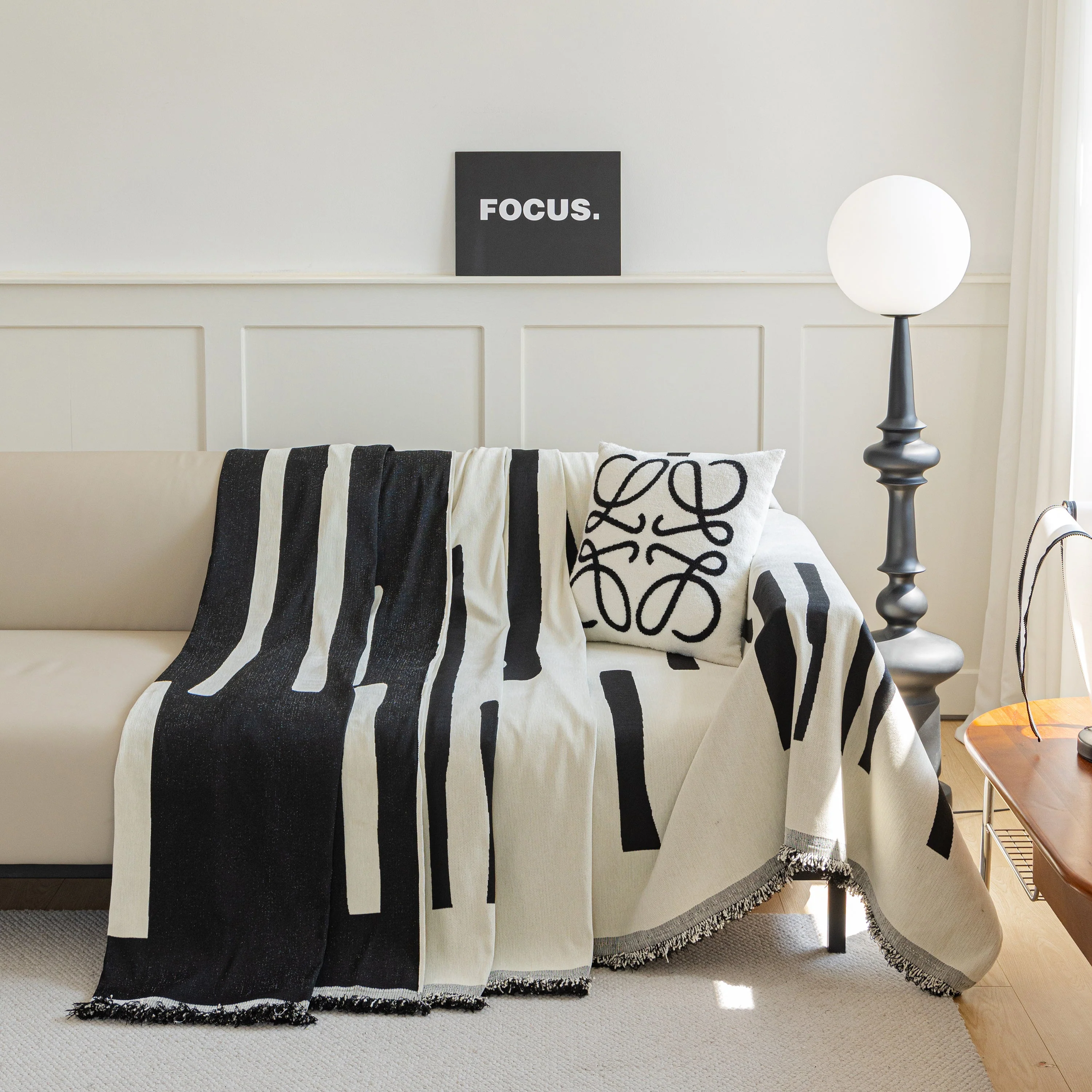Soft Cozy Chenille Throw Cover for Couch with Tassel Accents, Dustproof Soft Throws for Sofa - Image 8