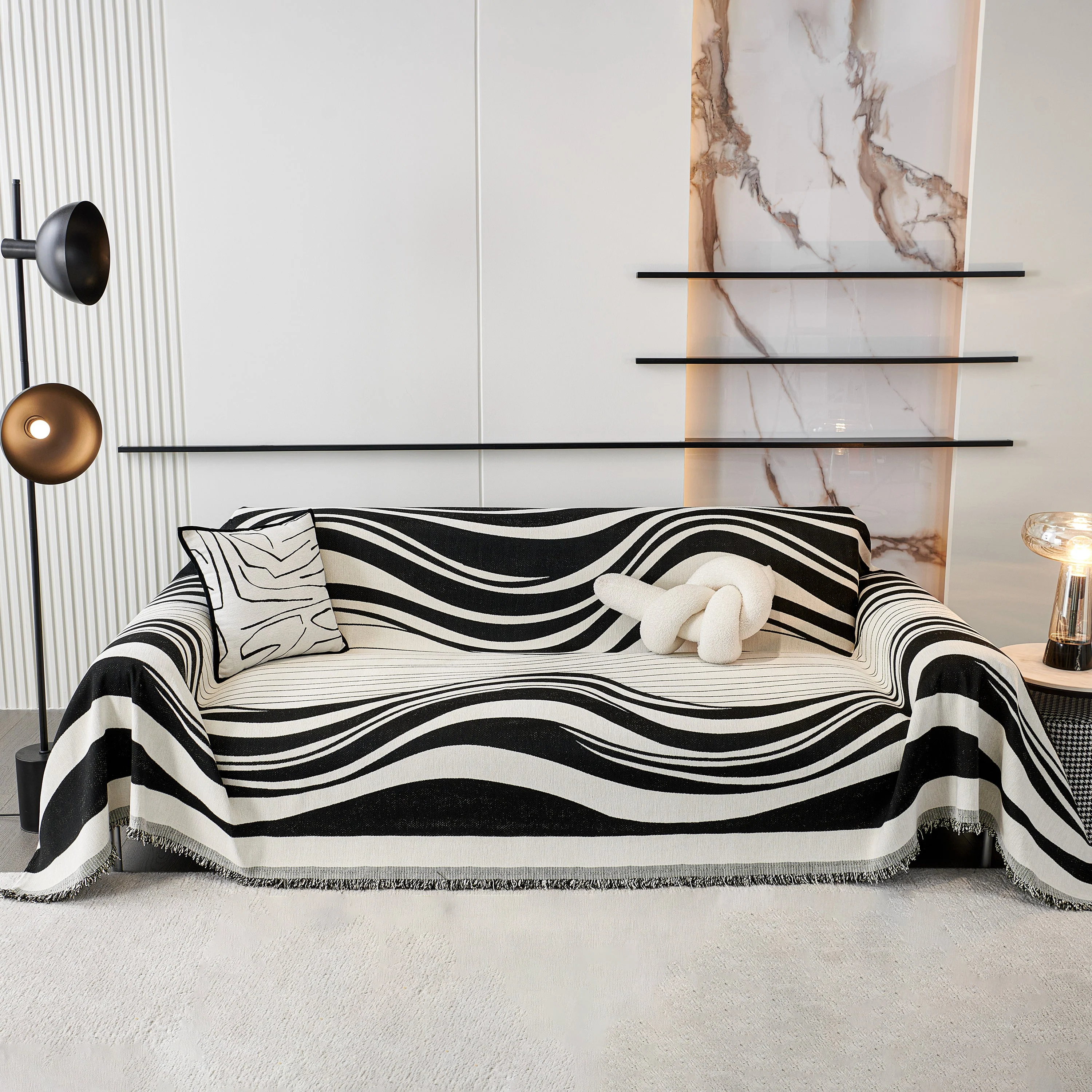Soft Cozy Curved Throw Blankets for Couch, Sofa, Bed, Travel, Decorative Blankets for Women, Men, Kids Gift - Image 12