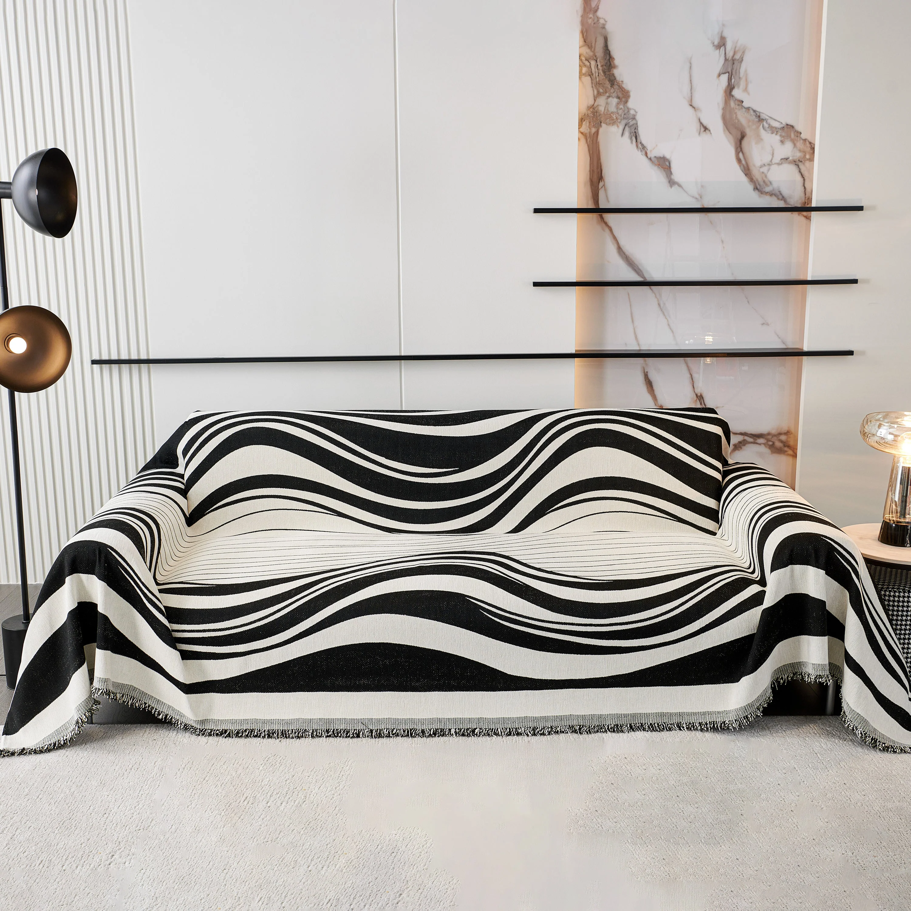 Soft Cozy Curved Throw Blankets for Couch, Sofa, Bed, Travel, Decorative Blankets for Women, Men, Kids Gift - Image 13