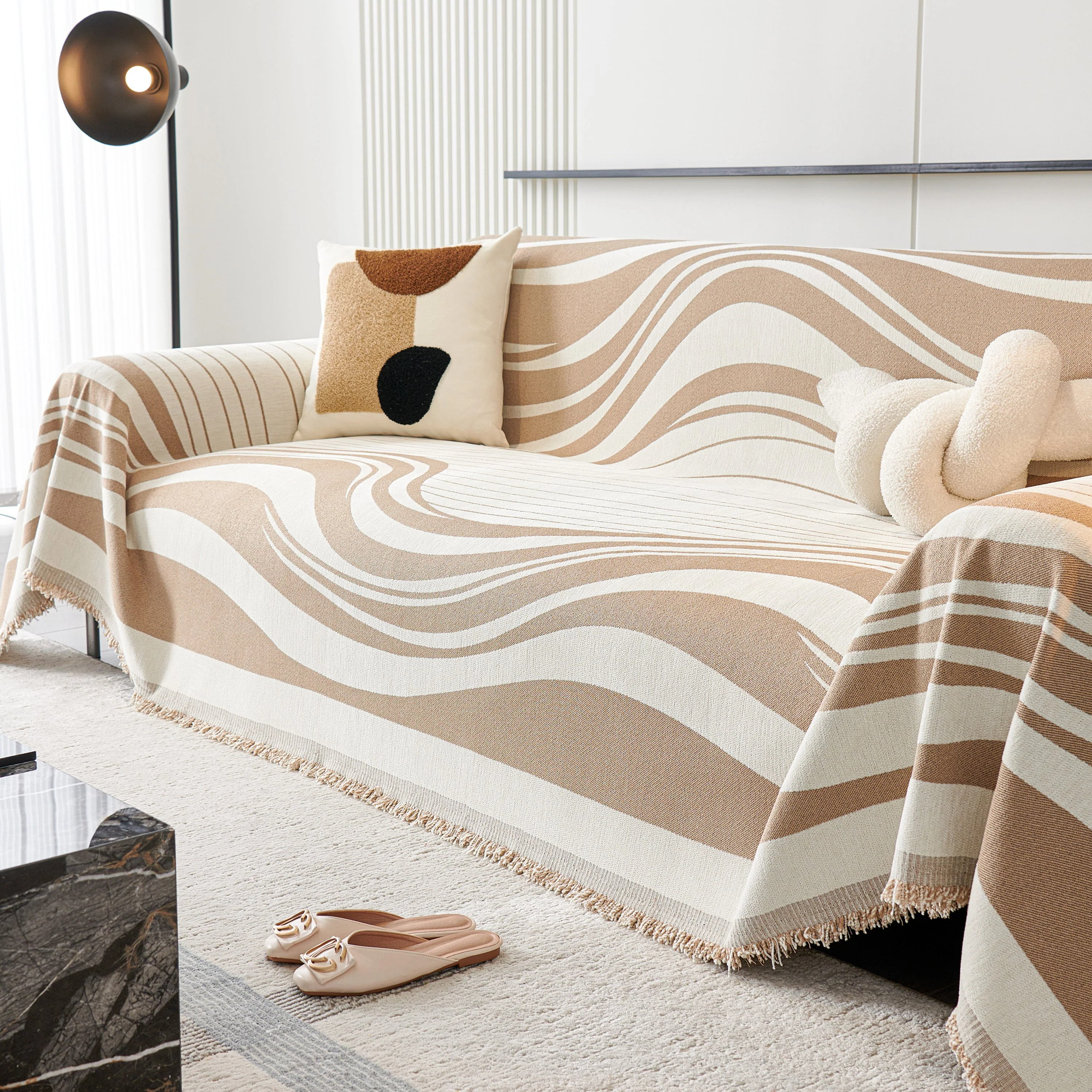 Soft Cozy Curved Throw Blankets for Couch, Sofa, Bed, Travel, Decorative Blankets for Women, Men, Kids Gift - Image 14