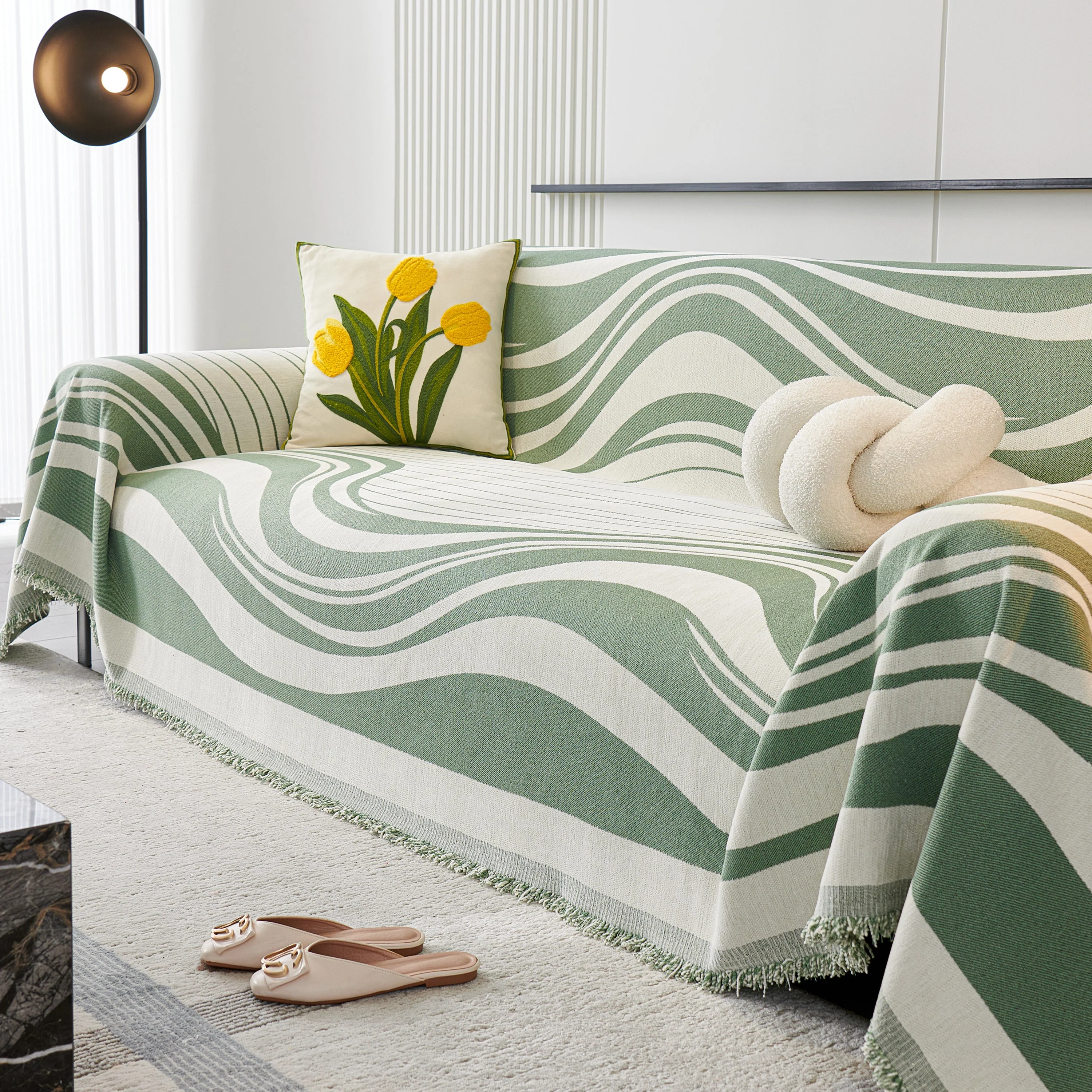 Soft Cozy Curved Throw Blankets for Couch, Sofa, Bed, Travel, Decorative Blankets for Women, Men, Kids Gift - Image 15