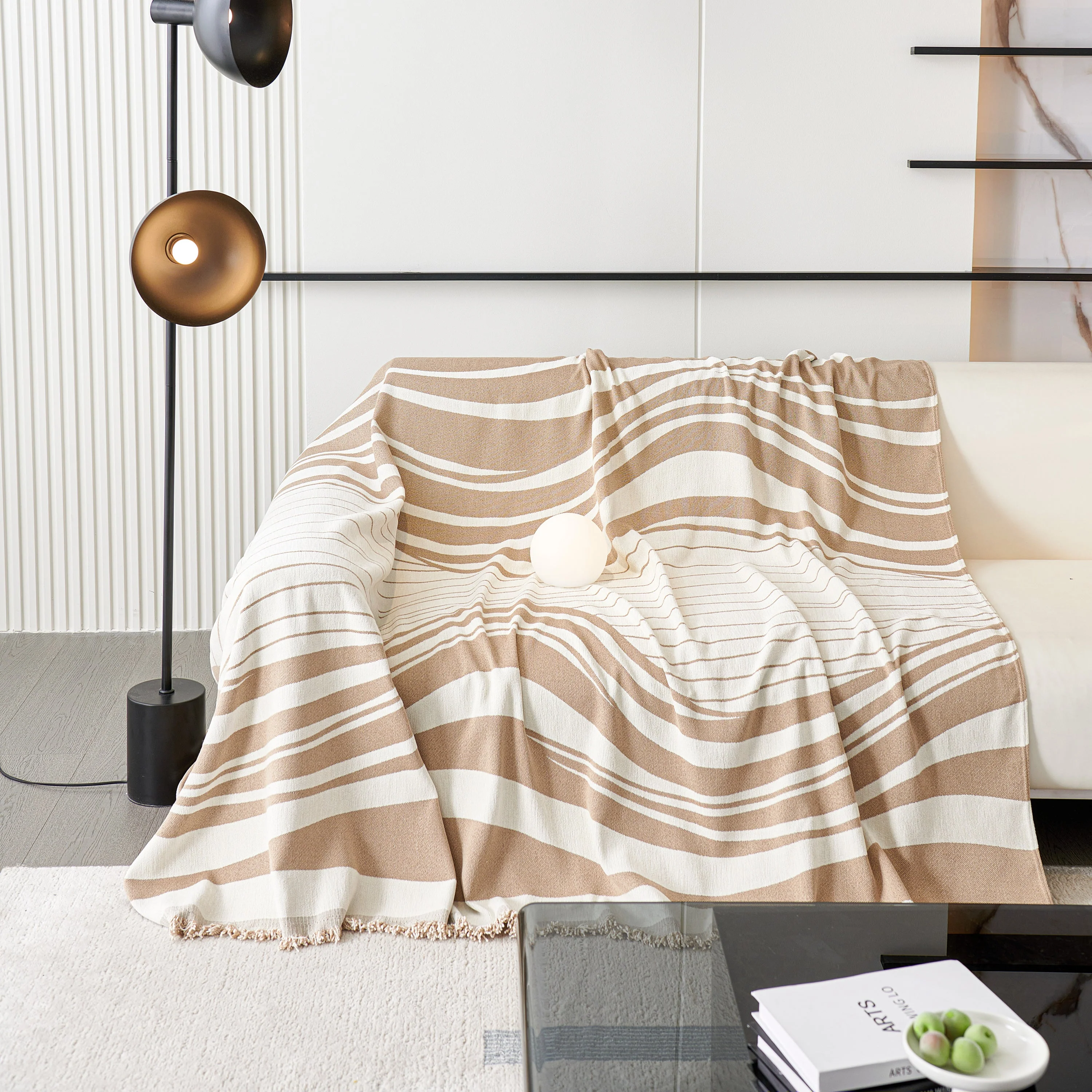 Soft Cozy Curved Throw Blankets for Couch, Sofa, Bed, Travel, Decorative Blankets for Women, Men, Kids Gift - Image 22