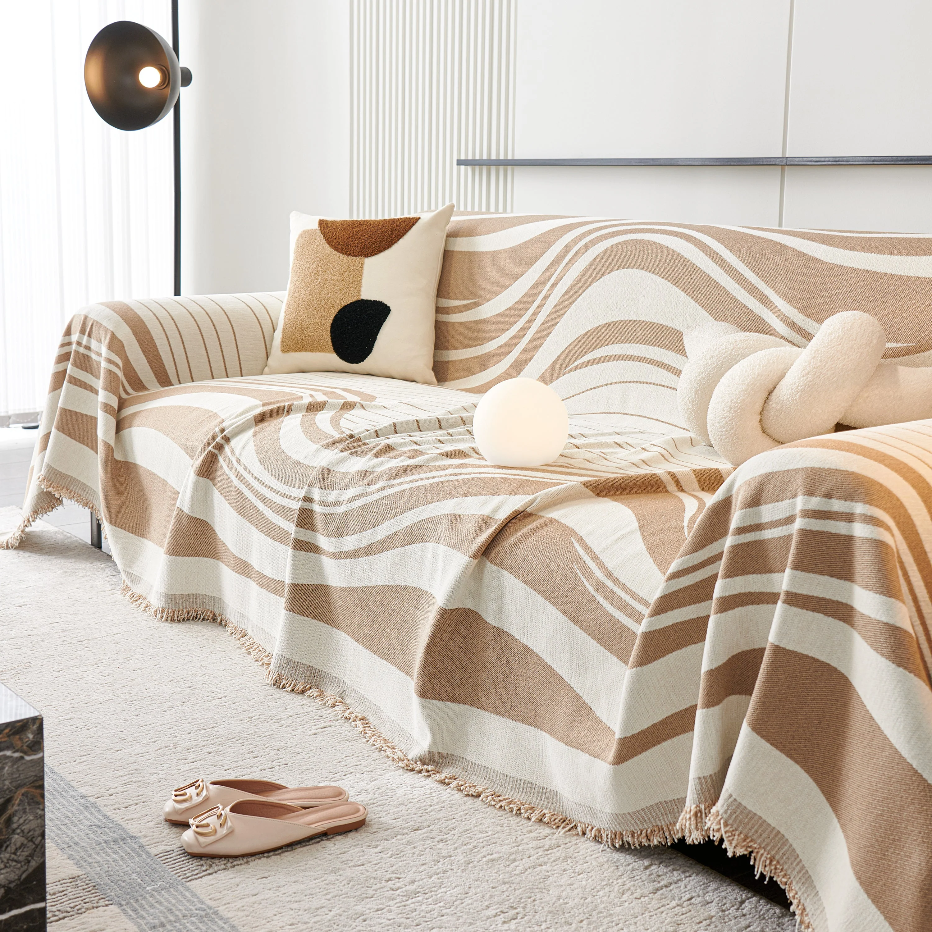 Soft Cozy Curved Throw Blankets for Couch, Sofa, Bed, Travel, Decorative Blankets for Women, Men, Kids Gift - Image 25