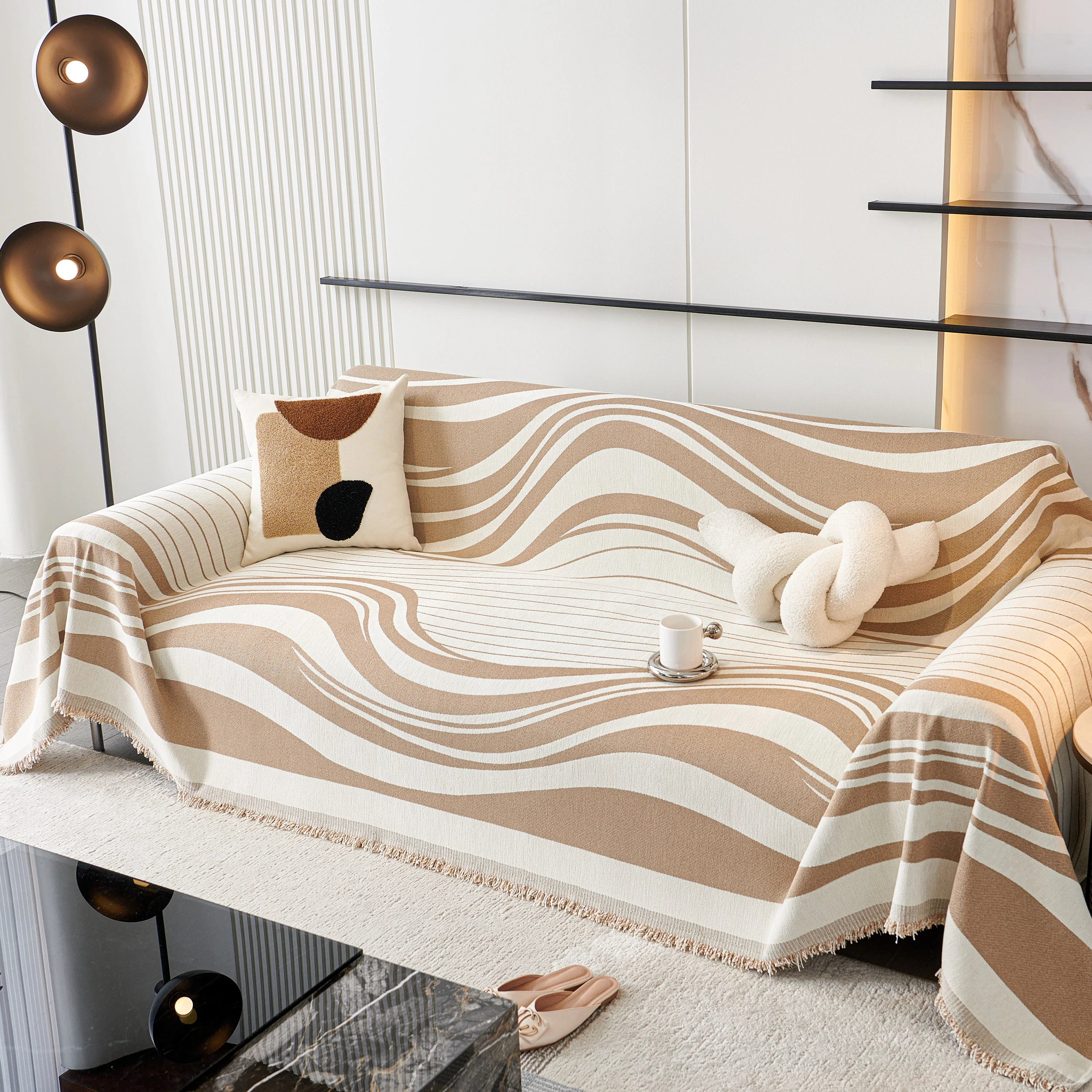 Soft Cozy Curved Throw Blankets for Couch, Sofa, Bed, Travel, Decorative Blankets for Women, Men, Kids Gift - Image 28