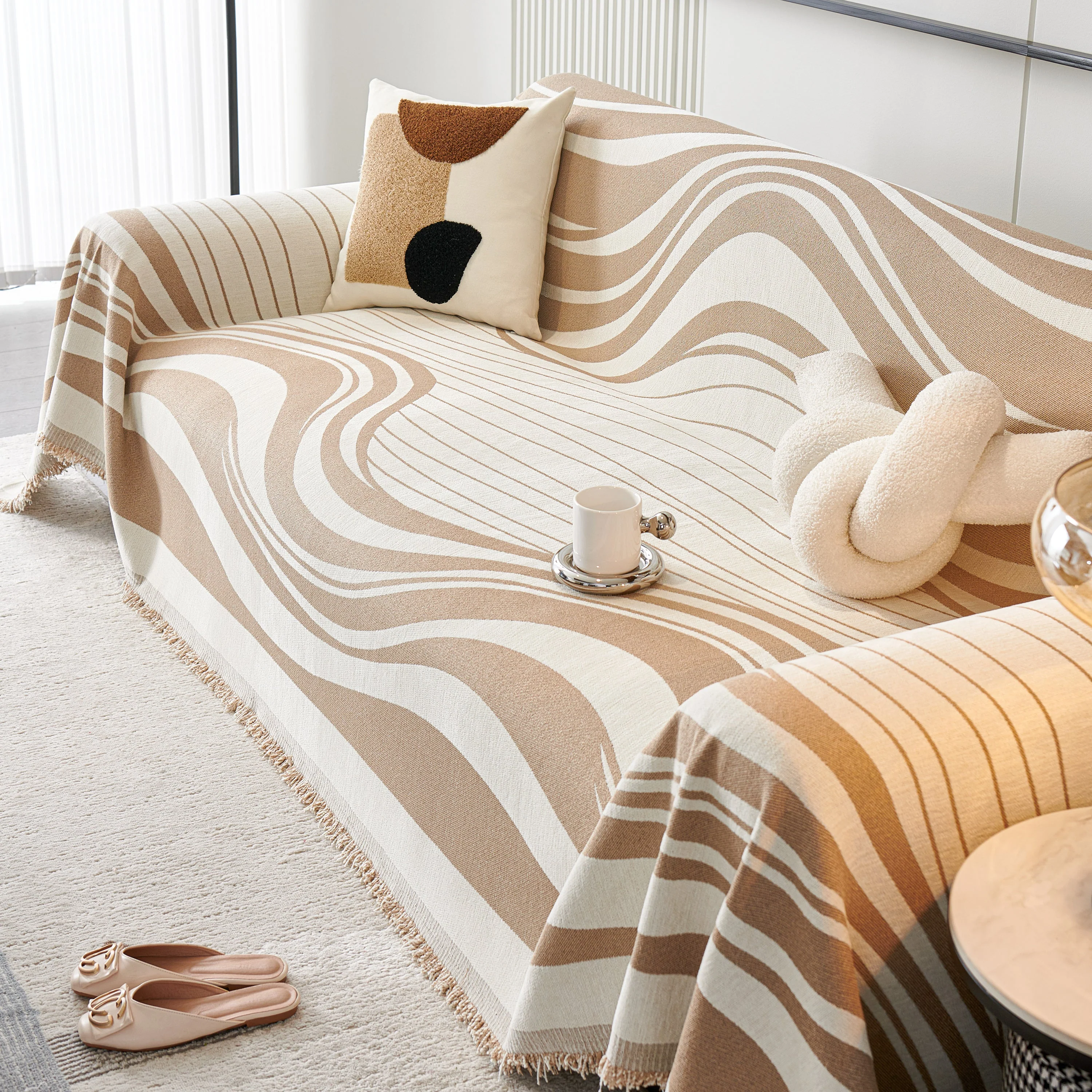 Soft Cozy Curved Throw Blankets for Couch, Sofa, Bed, Travel, Decorative Blankets for Women, Men, Kids Gift - Image 29