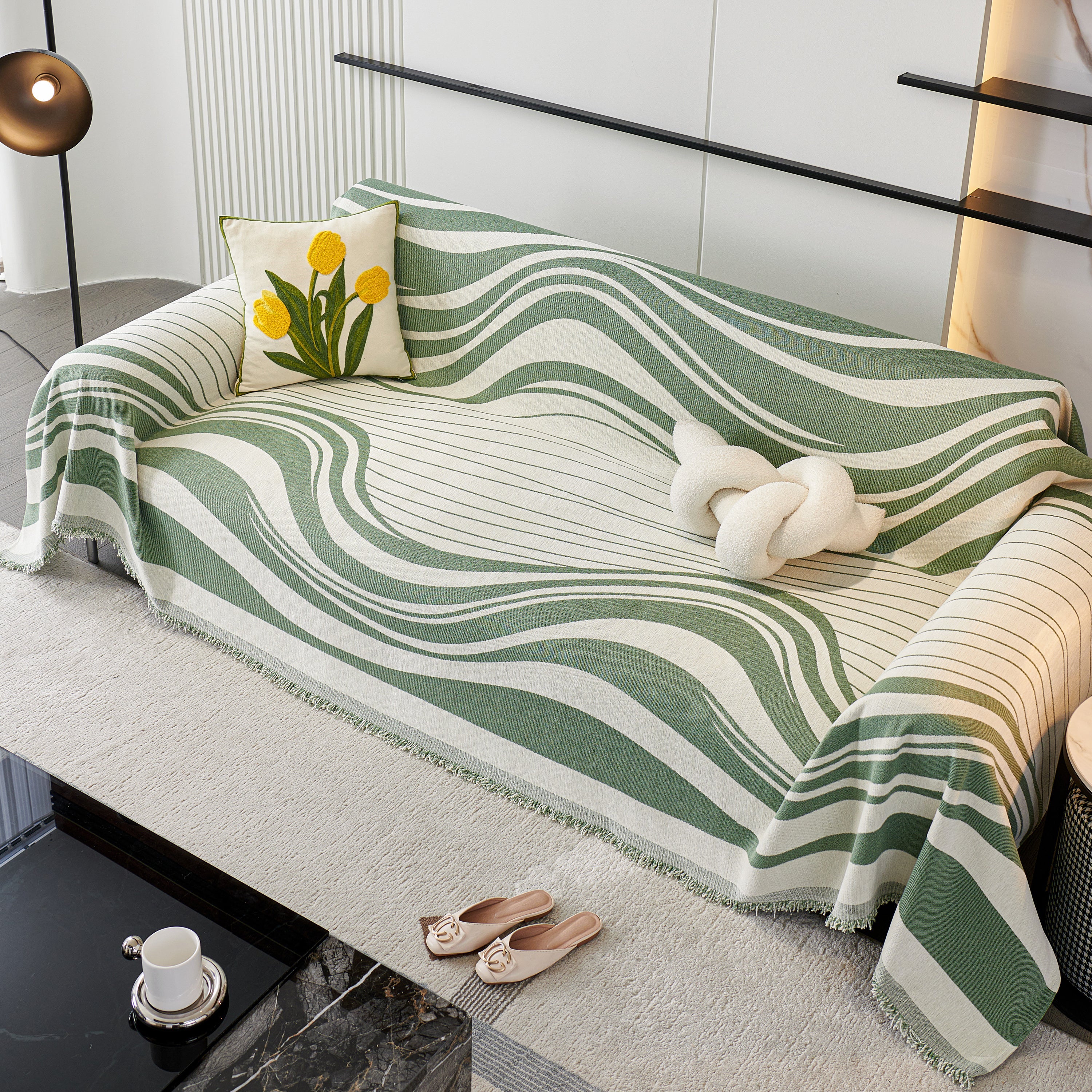 Soft Cozy Curved Throw Blankets for Couch, Sofa, Bed, Travel, Decorative Blankets for Women, Men, Kids Gift - Image 51