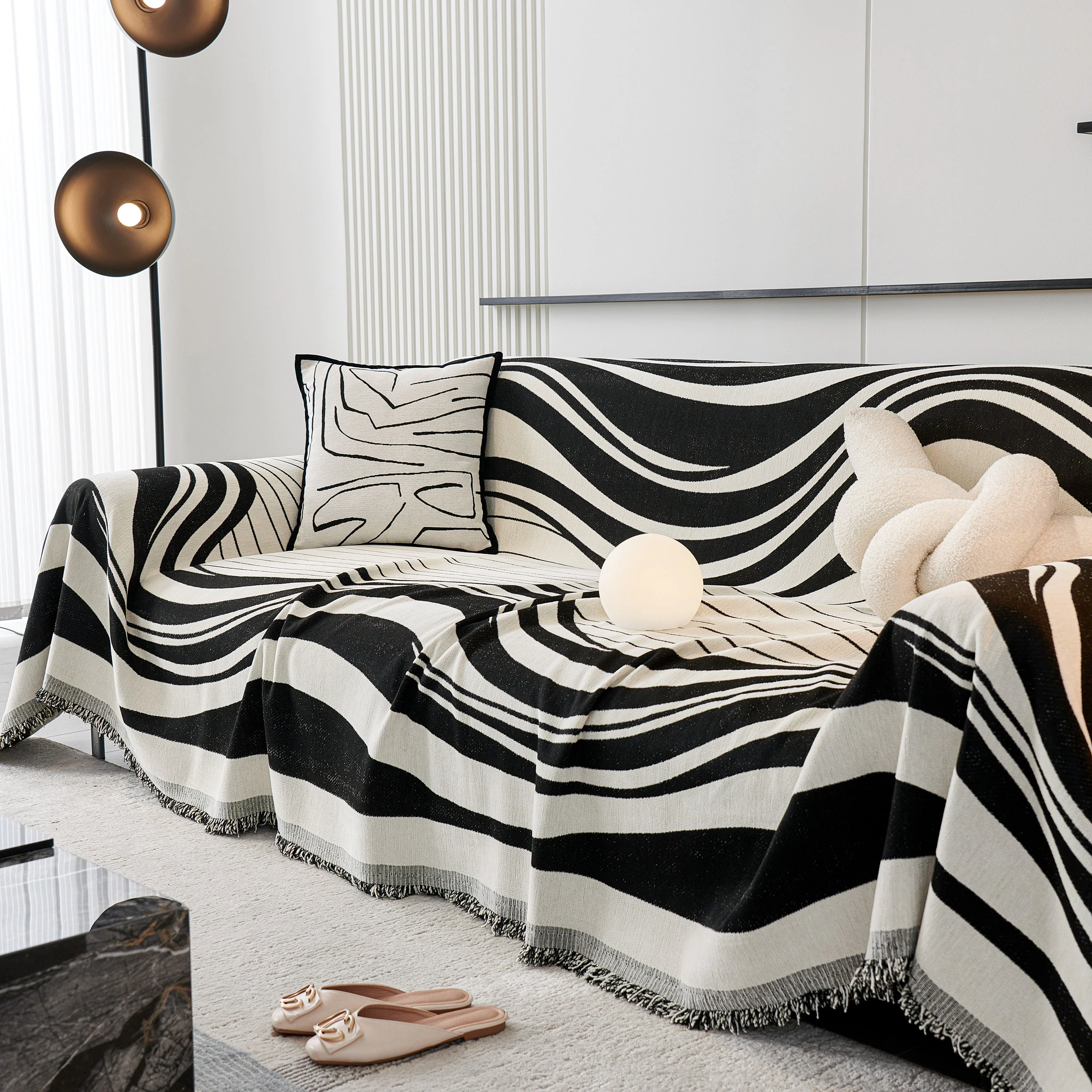 Soft Cozy Curved Throw Blankets for Couch, Sofa, Bed, Travel, Decorative Blankets for Women, Men, Kids Gift - Image 7