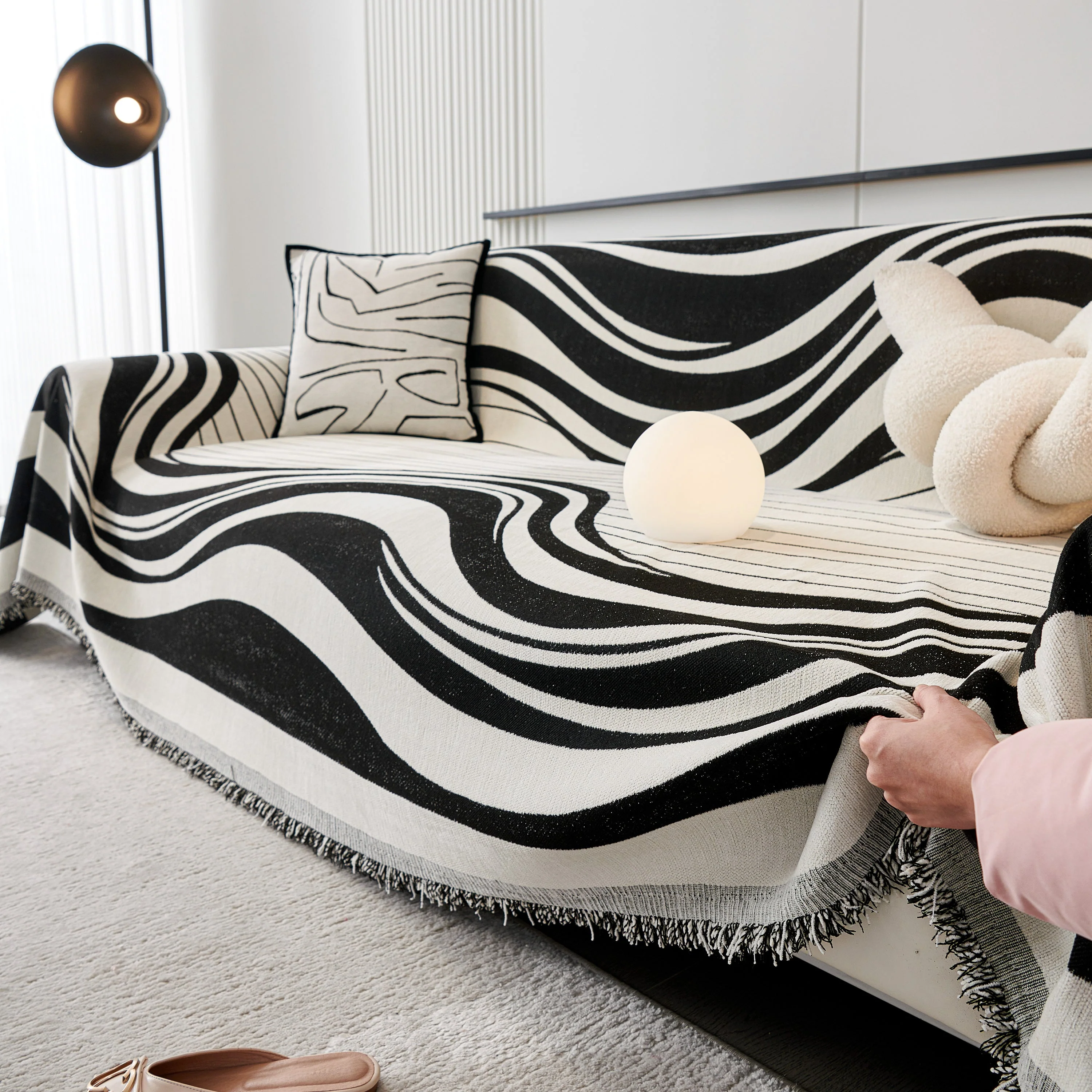 Soft Cozy Curved Throw Blankets for Couch, Sofa, Bed, Travel, Decorative Blankets for Women, Men, Kids Gift - Image 8