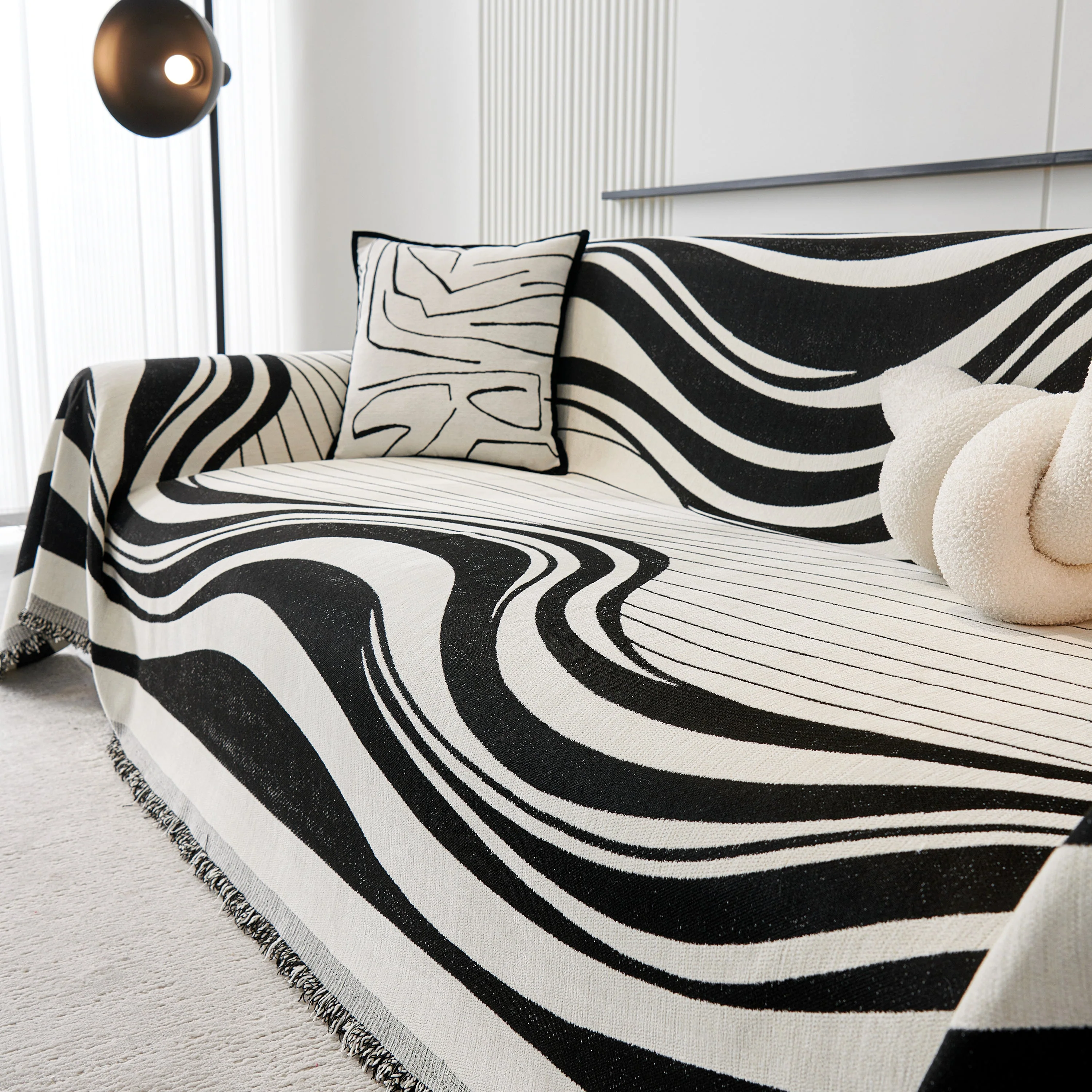 Soft Cozy Curved Throw Blankets for Couch, Sofa, Bed, Travel, Decorative Blankets for Women, Men, Kids Gift - Image 9