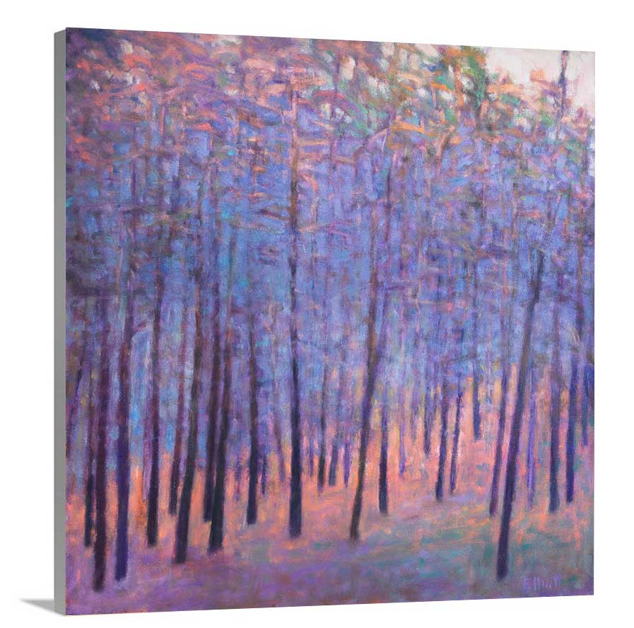 Soft Forest Blues - Open Edition Canvas Print - Image 3