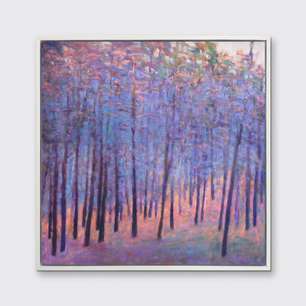 Soft Forest Blues - Open Edition Canvas Print - Image 4