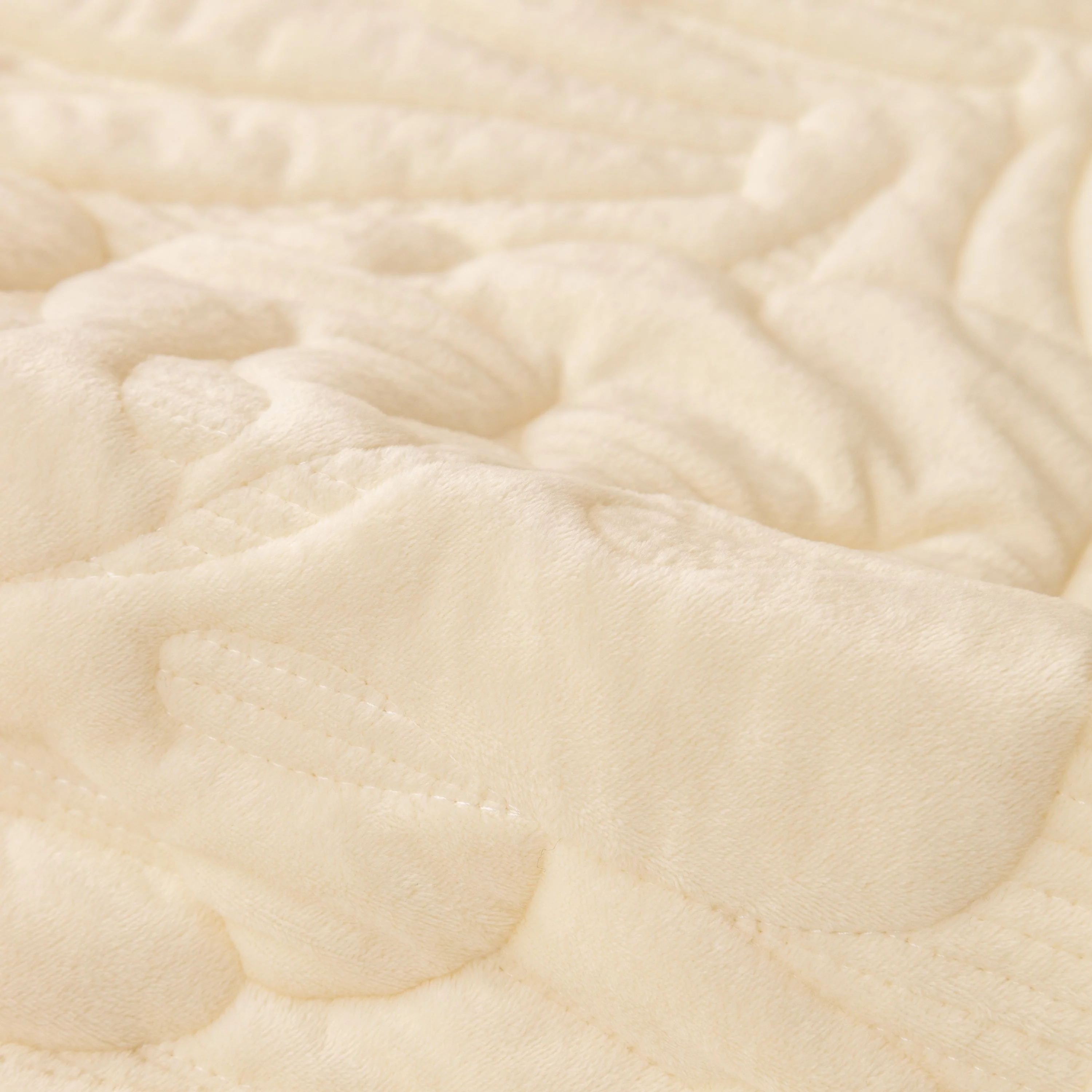 Soft Furry Velvet Plush Non-Slip Sofa Cover Quilted Palm Leaves Sectional Couch Cover for Kids and Pets - Image 13
