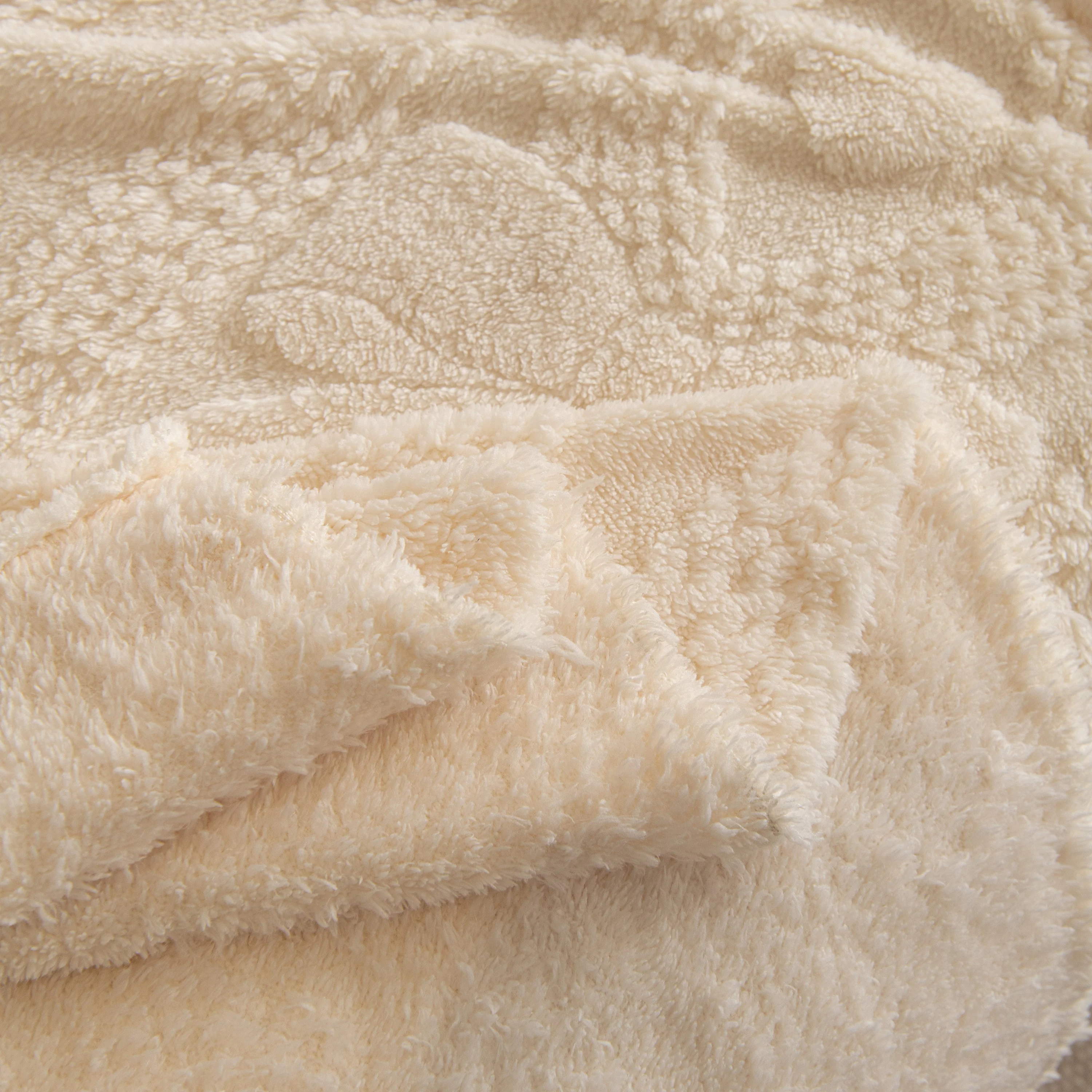 Soft Plush Fleece Throw Blanket for Couch Solid Cute Warm Couch Cover Blanket for Winter - Image 100