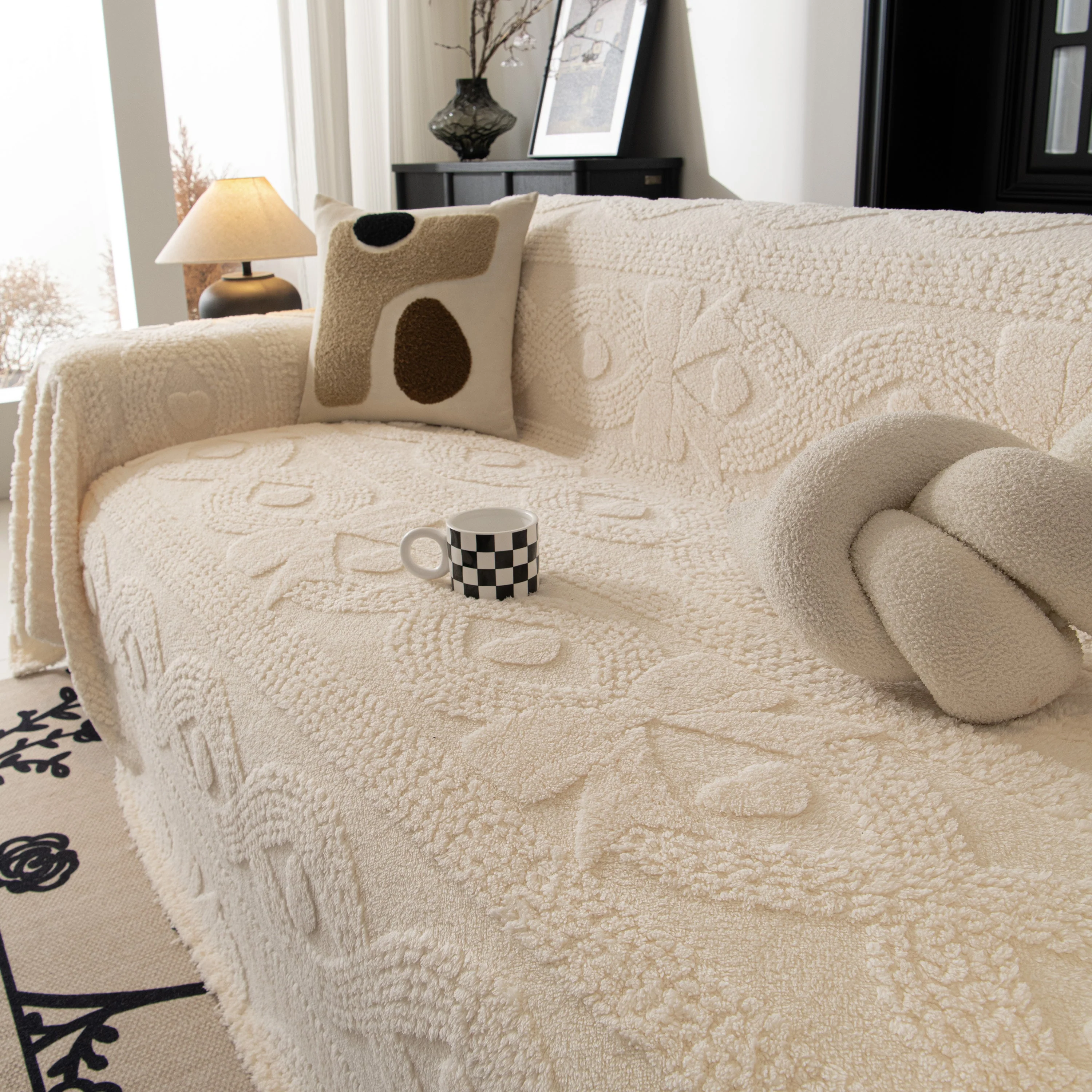 Soft Plush Fleece Throw Blanket for Couch Solid Cute Warm Couch Cover Blanket for Winter - Image 101