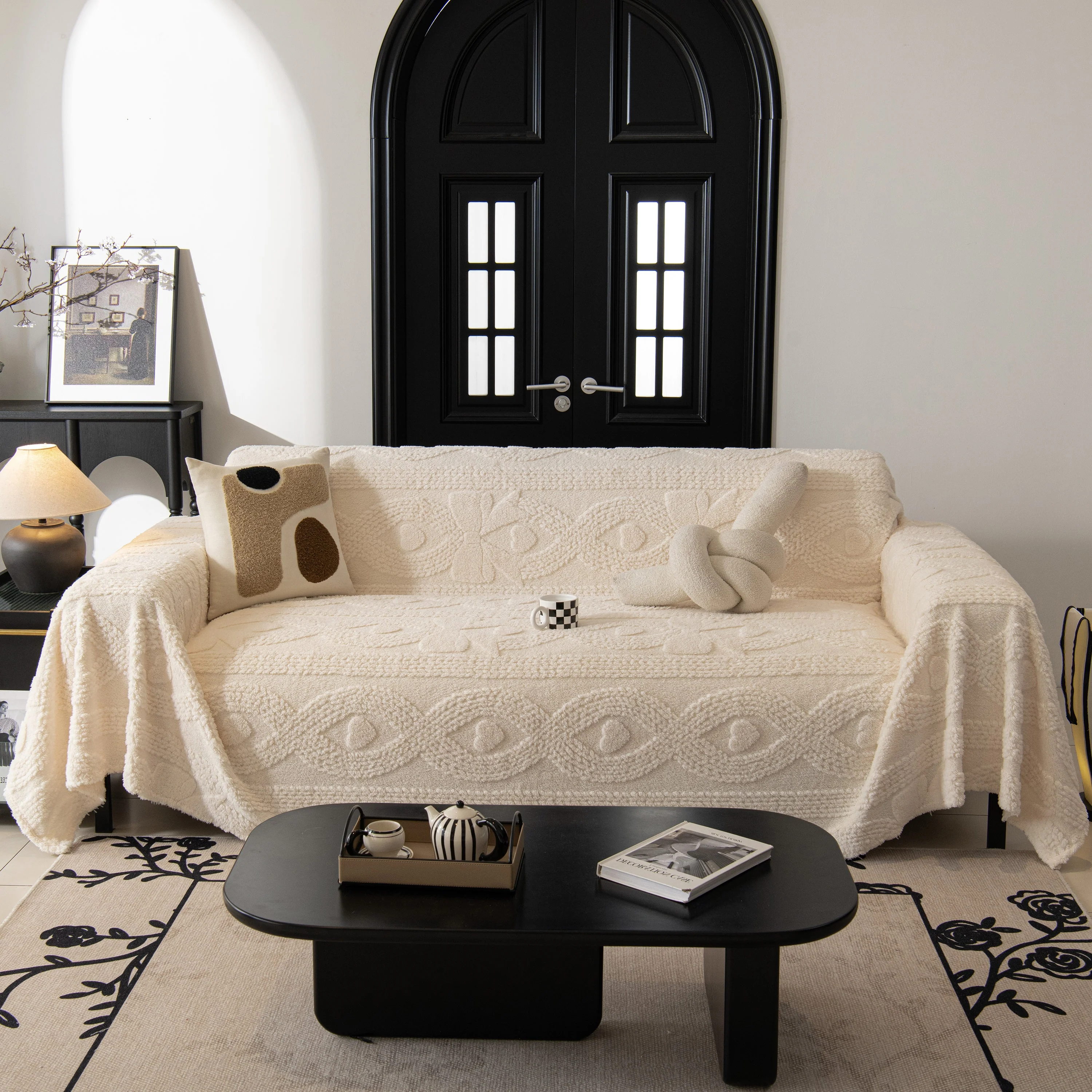 Soft Plush Fleece Throw Blanket for Couch Solid Cute Warm Couch Cover Blanket for Winter - Image 106