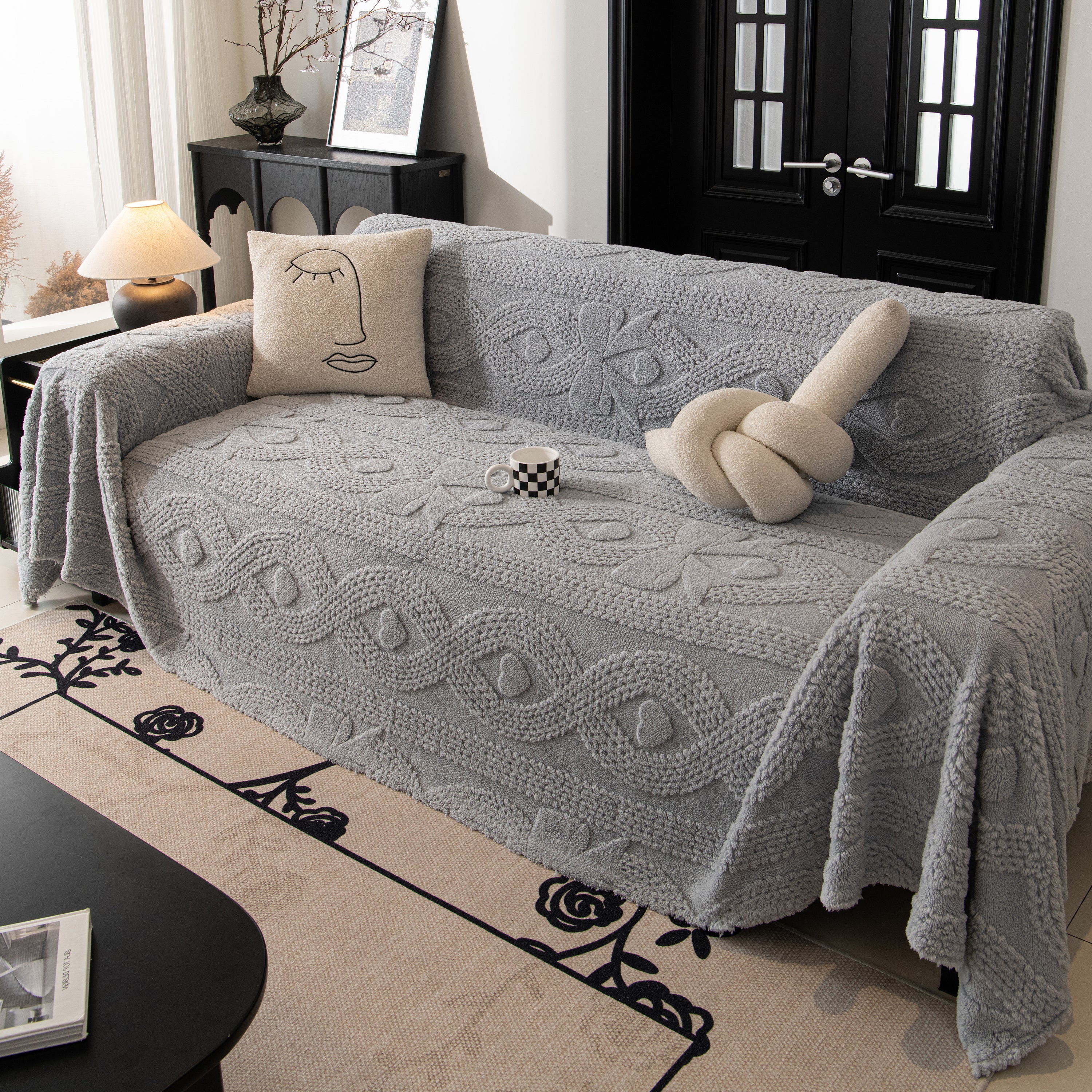 Soft Plush Fleece Throw Blanket for Couch Solid Cute Warm Couch Cover Blanket for Winter - Image 21