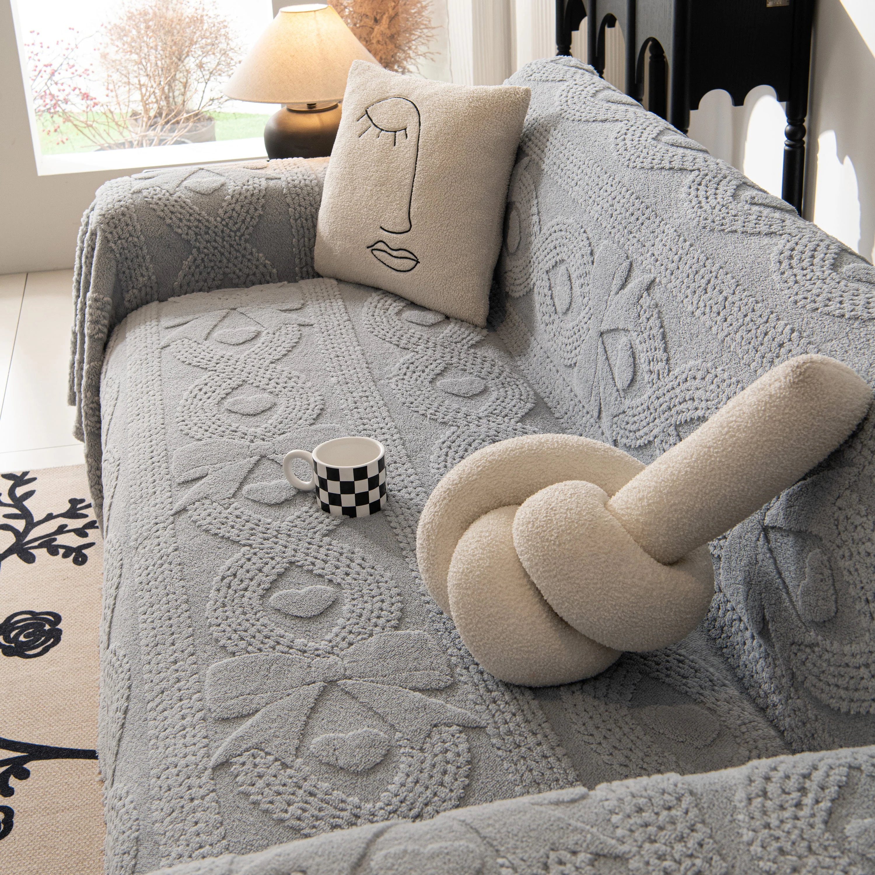 Soft Plush Fleece Throw Blanket for Couch Solid Cute Warm Couch Cover Blanket for Winter - Image 23