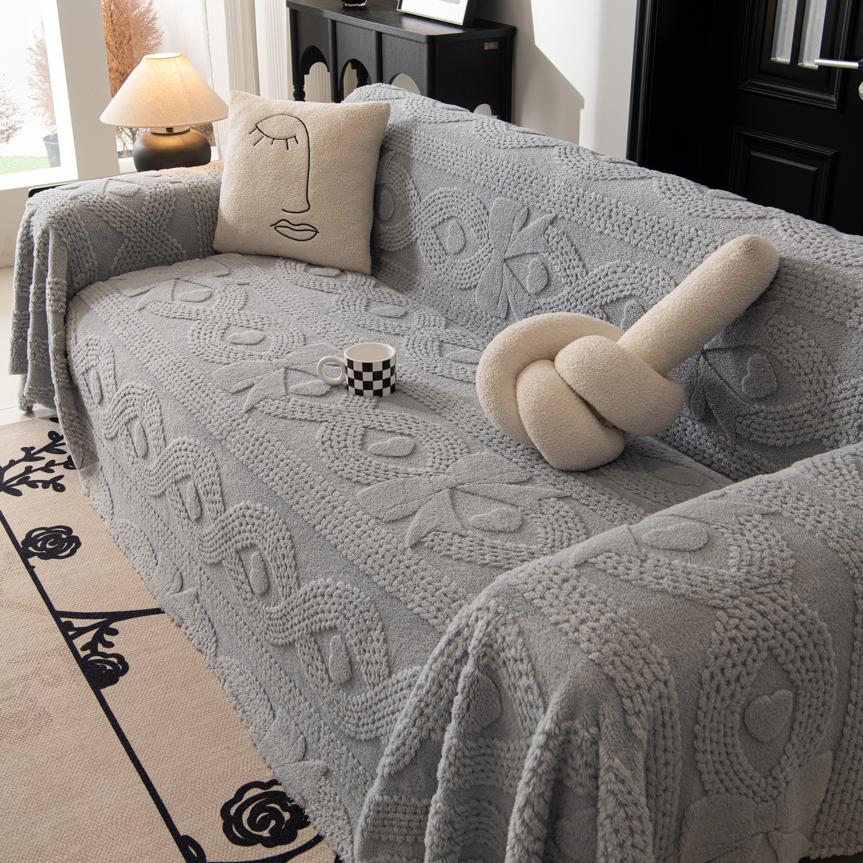 Soft Plush Fleece Throw Blanket for Couch Solid Cute Warm Couch Cover Blanket for Winter - Image 24