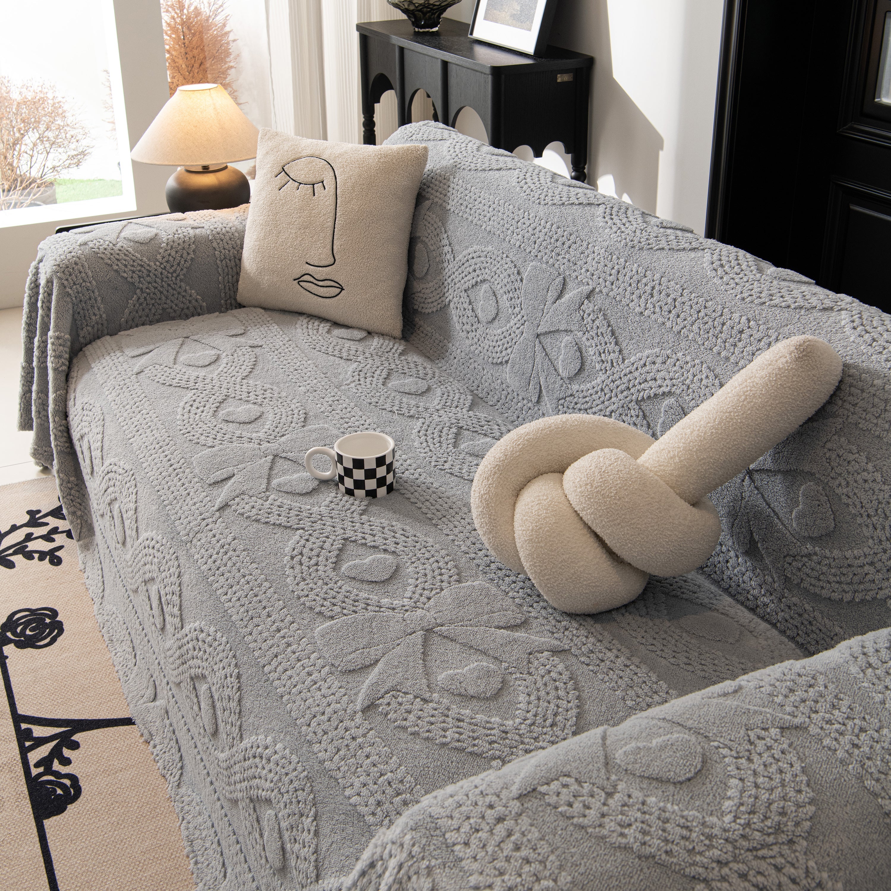 Soft Plush Fleece Throw Blanket for Couch Solid Cute Warm Couch Cover Blanket for Winter - Image 25