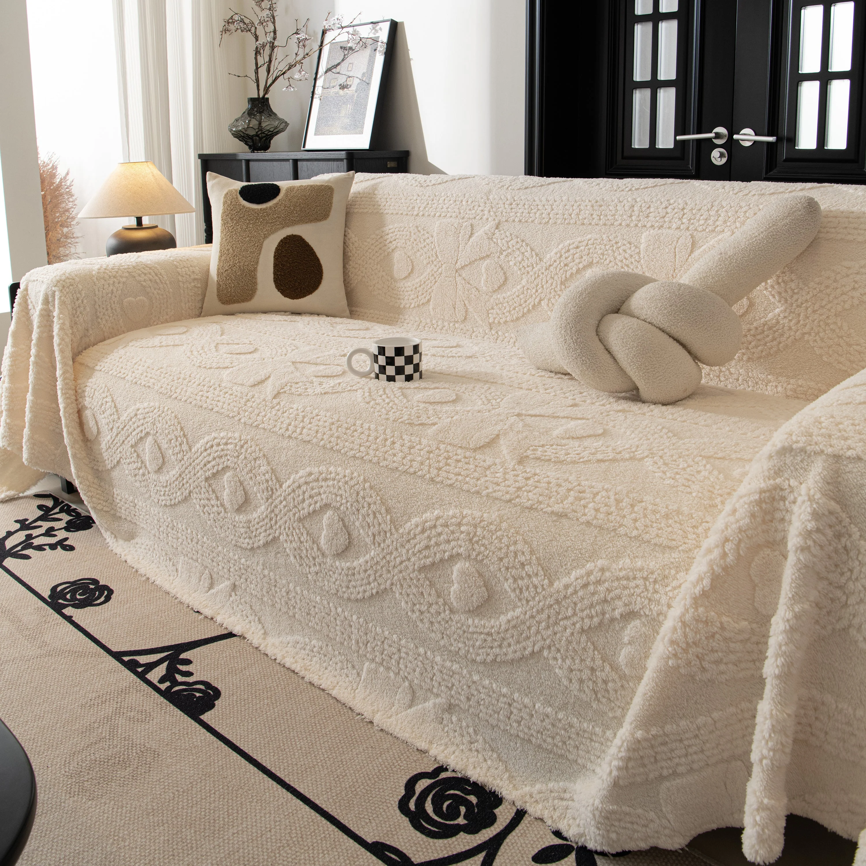 Soft Plush Fleece Throw Blanket for Couch Solid Cute Warm Couch Cover Blanket for Winter - Image 27