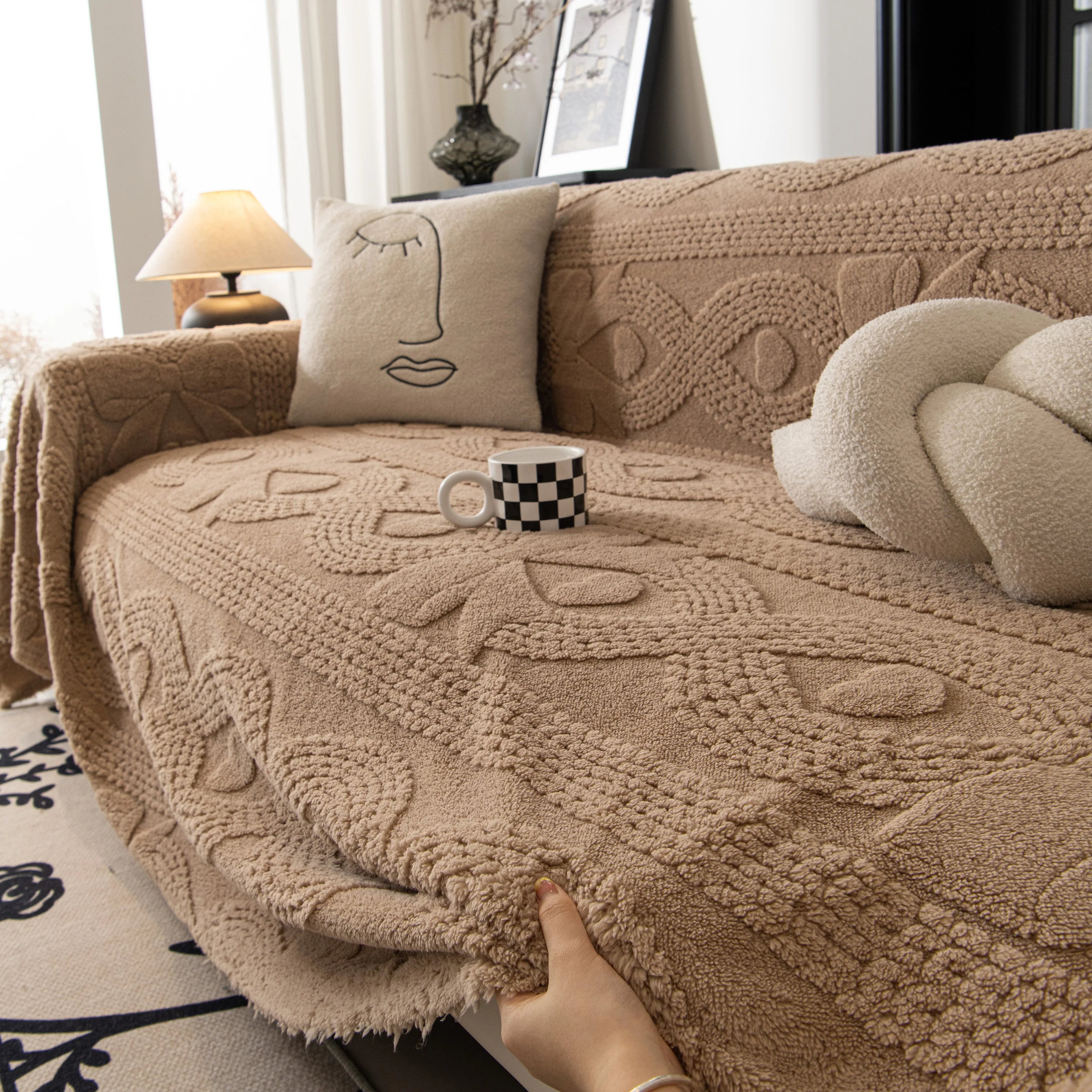 Soft Plush Fleece Throw Blanket for Couch Solid Cute Warm Couch Cover Blanket for Winter - Image 37