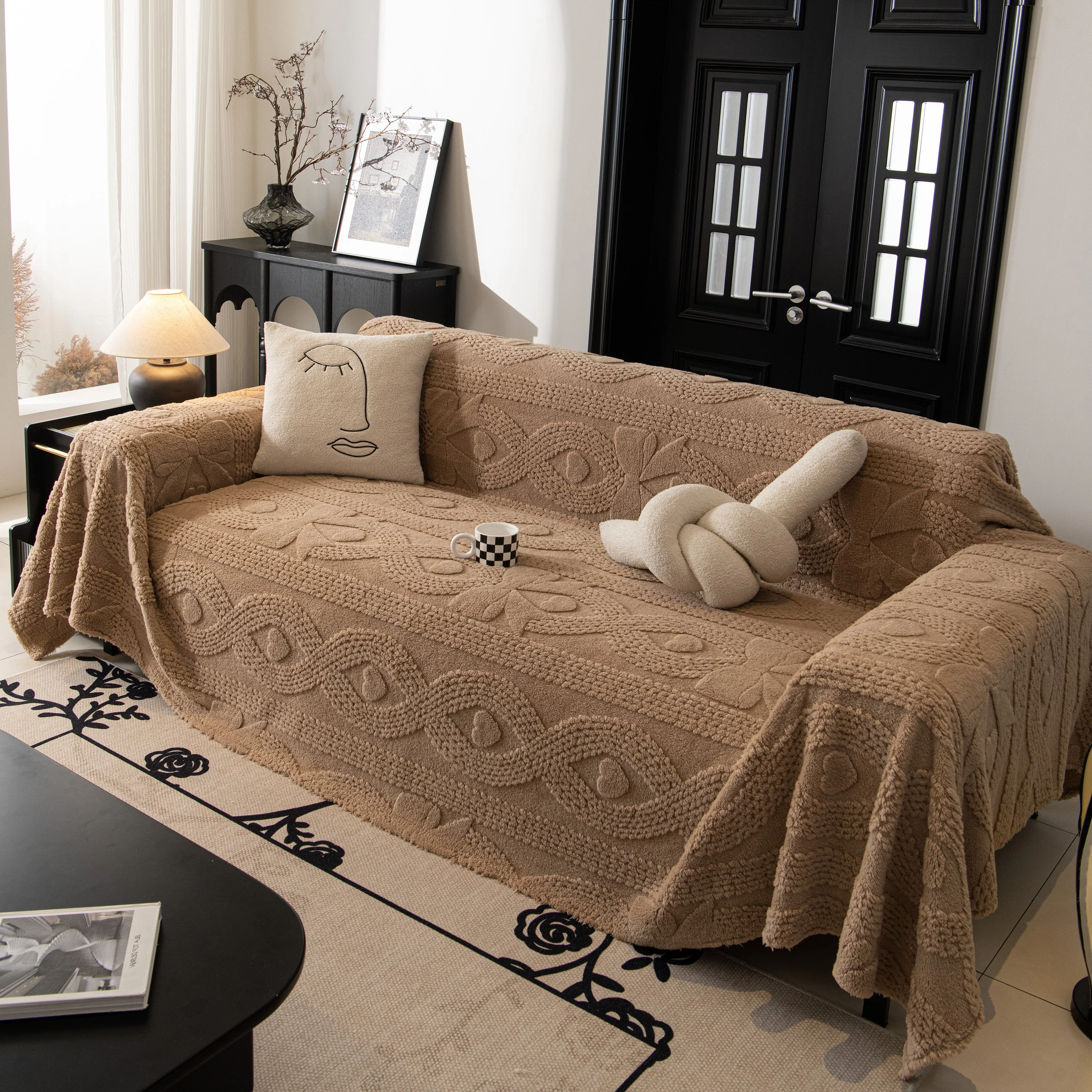 Soft Plush Fleece Throw Blanket for Couch Solid Cute Warm Couch Cover Blanket for Winter - Image 42