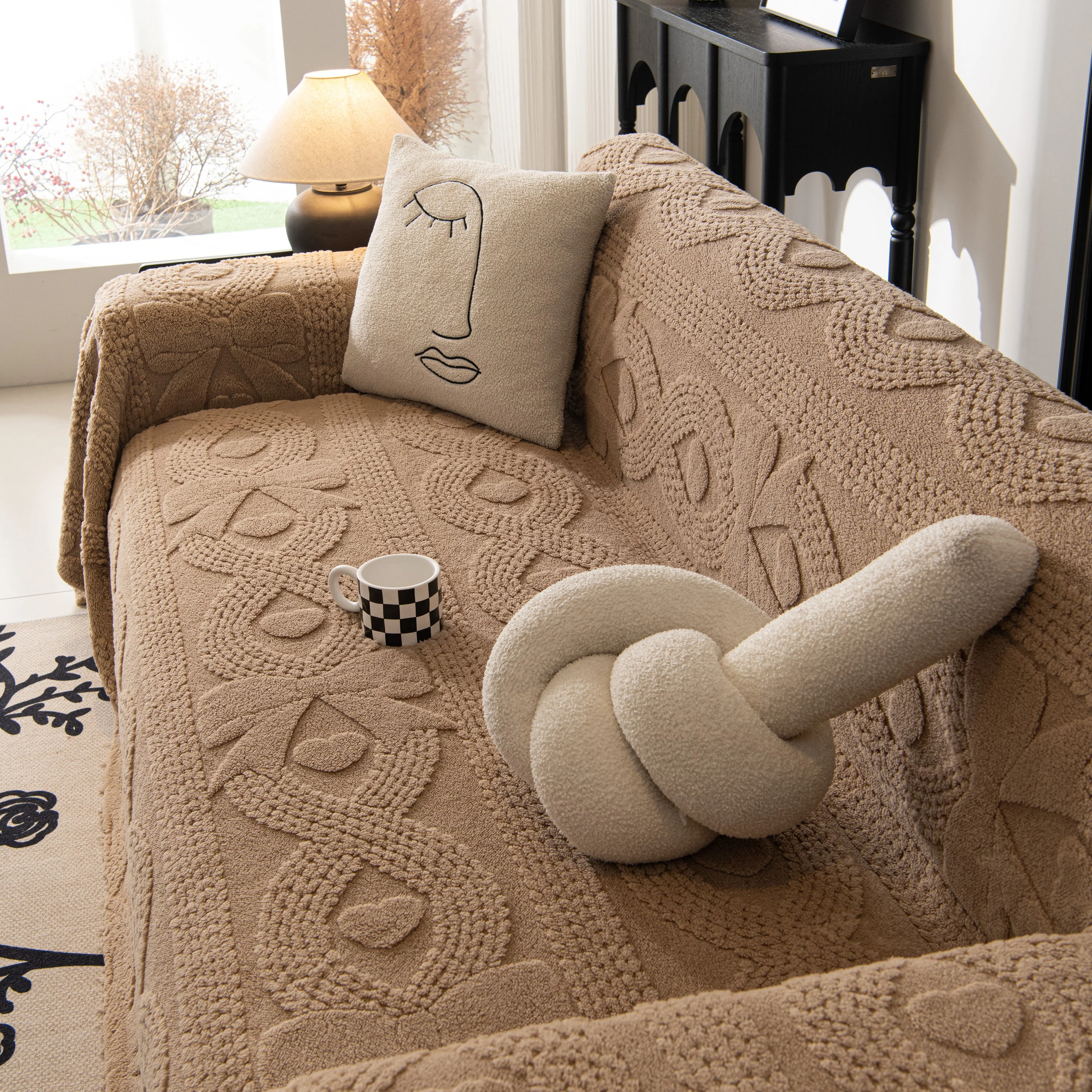 Soft Plush Fleece Throw Blanket for Couch Solid Cute Warm Couch Cover Blanket for Winter - Image 45