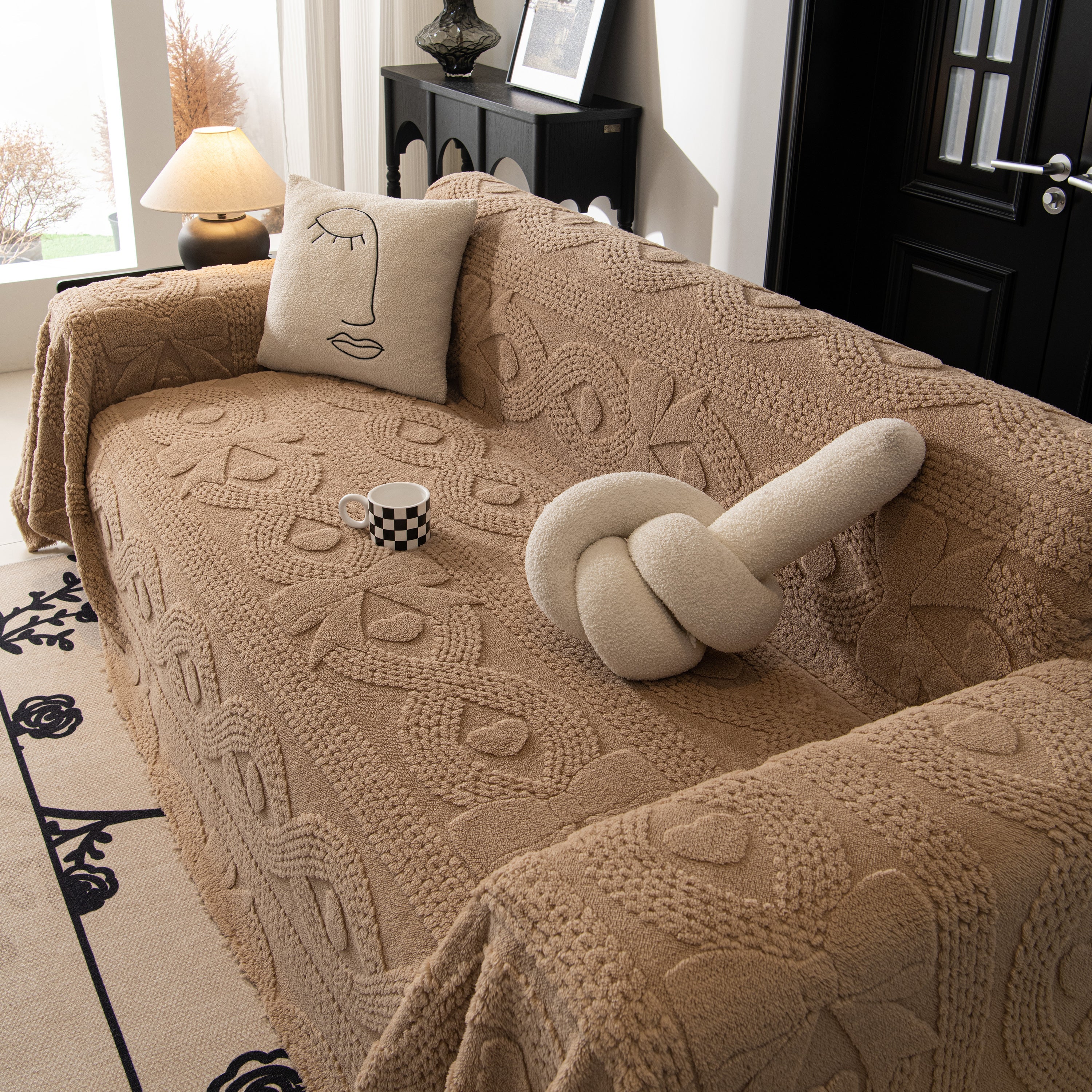 Soft Plush Fleece Throw Blanket for Couch Solid Cute Warm Couch Cover Blanket for Winter - Image 47
