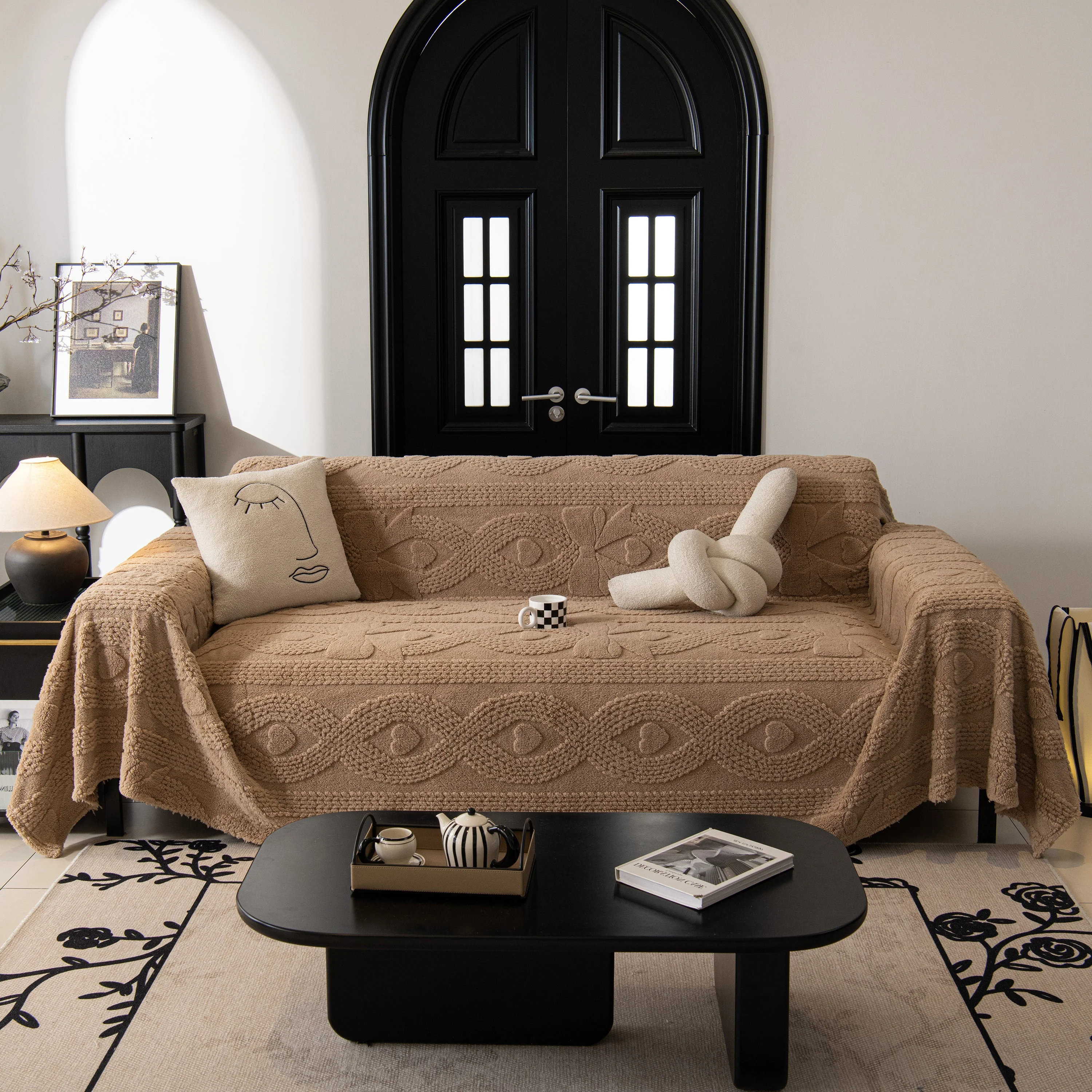 Soft Plush Fleece Throw Blanket for Couch Solid Cute Warm Couch Cover Blanket for Winter - Image 48