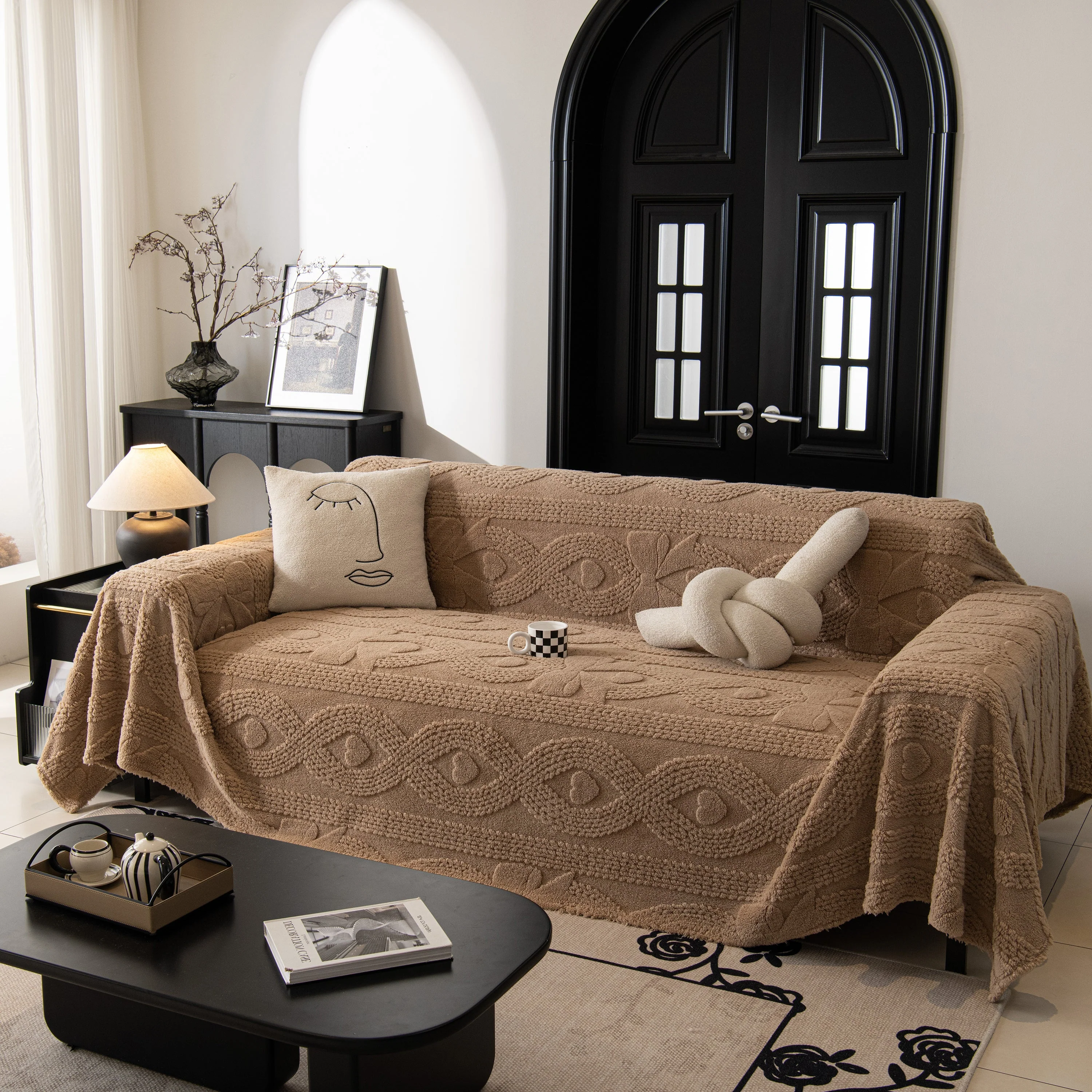 Soft Plush Fleece Throw Blanket for Couch Solid Cute Warm Couch Cover Blanket for Winter - Image 49
