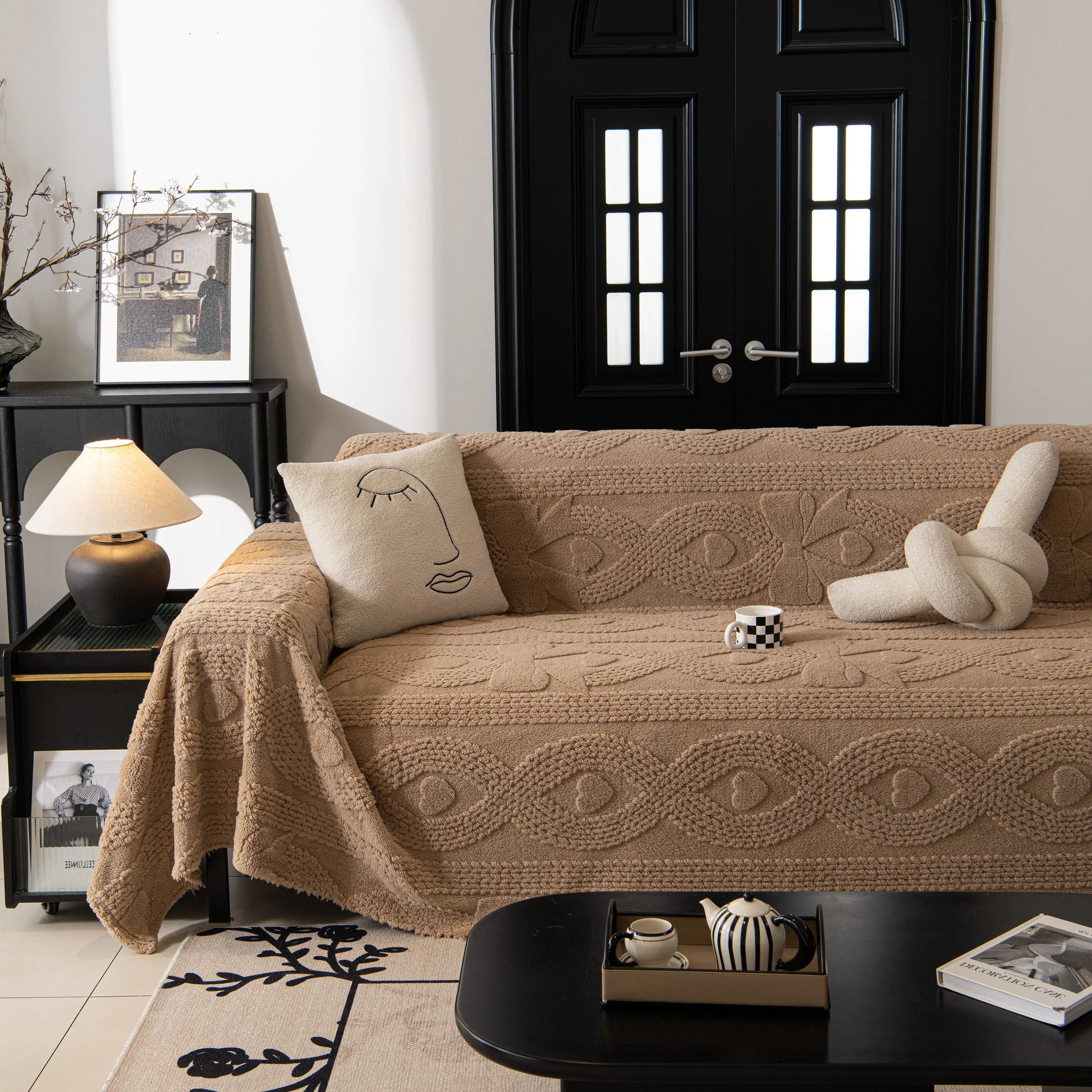 Soft Plush Fleece Throw Blanket for Couch Solid Cute Warm Couch Cover Blanket for Winter - Image 50