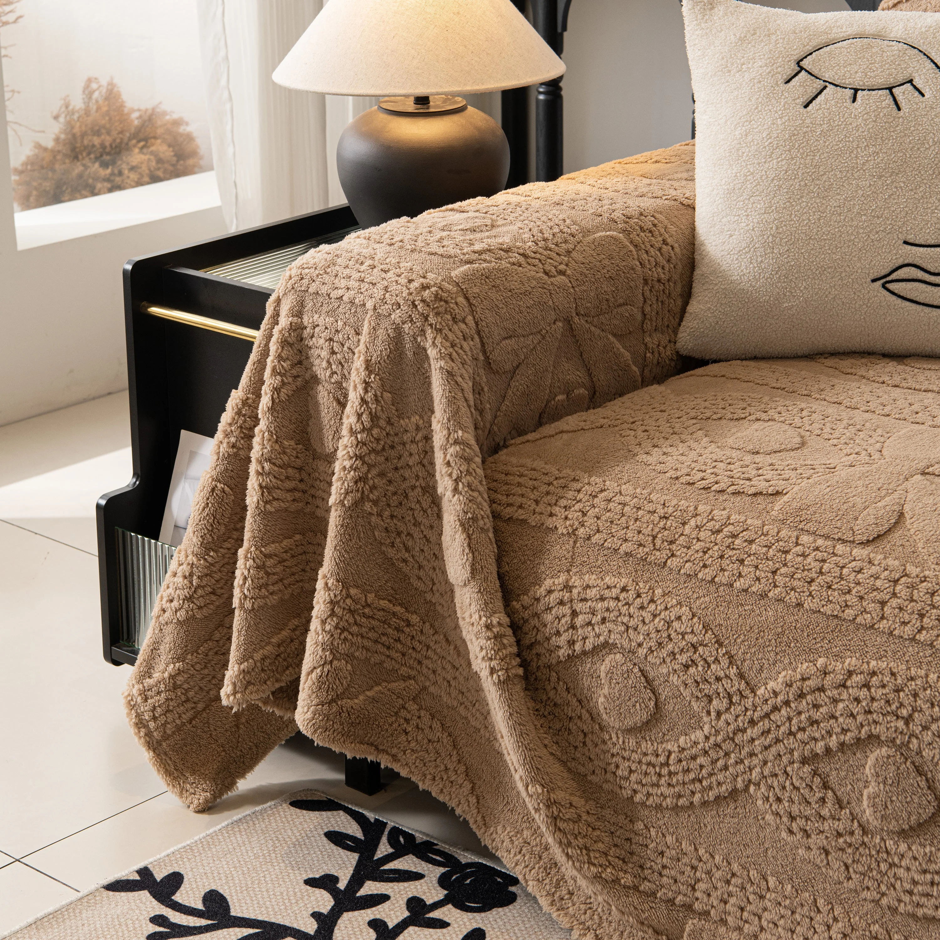 Soft Plush Fleece Throw Blanket for Couch Solid Cute Warm Couch Cover Blanket for Winter - Image 52