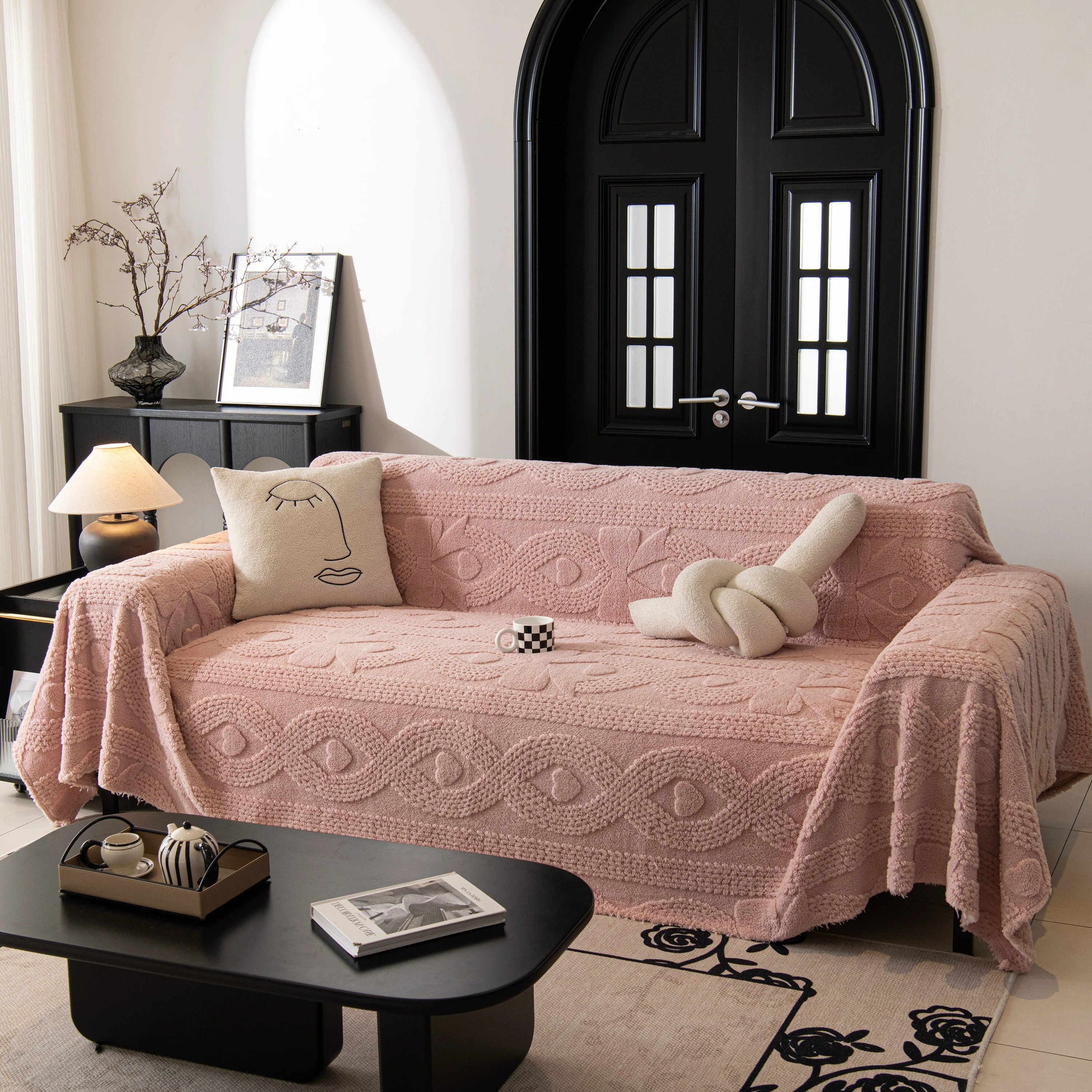 Soft Plush Fleece Throw Blanket for Couch Solid Cute Warm Couch Cover Blanket for Winter - Image 59