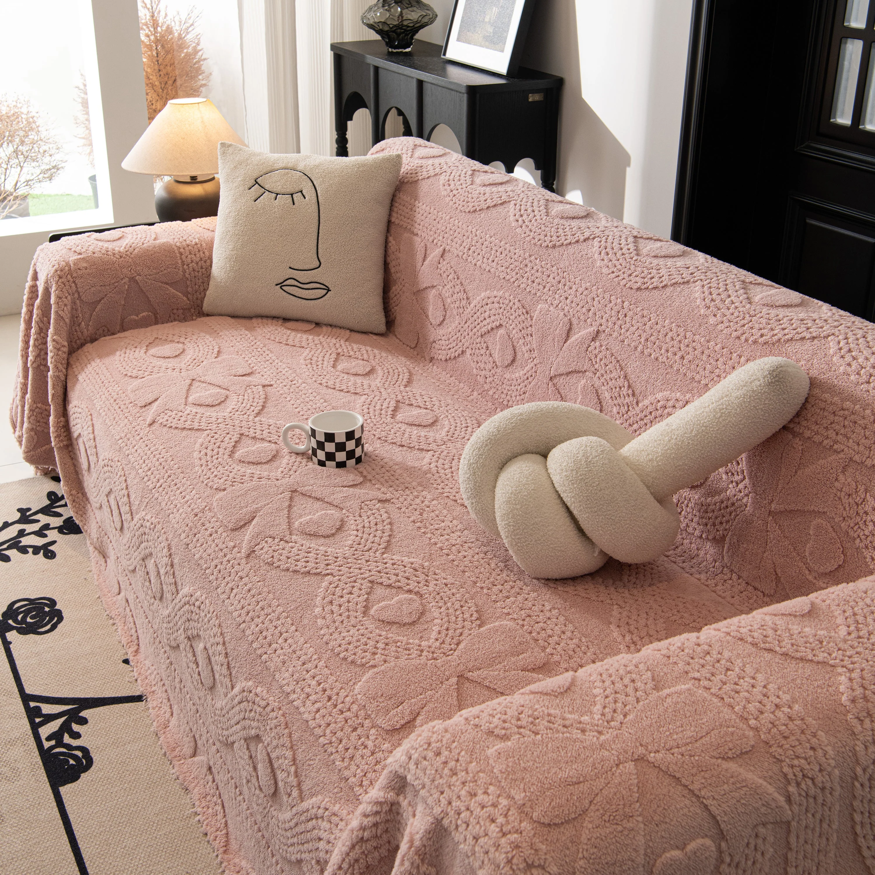 Soft Plush Fleece Throw Blanket for Couch Solid Cute Warm Couch Cover Blanket for Winter - Image 71